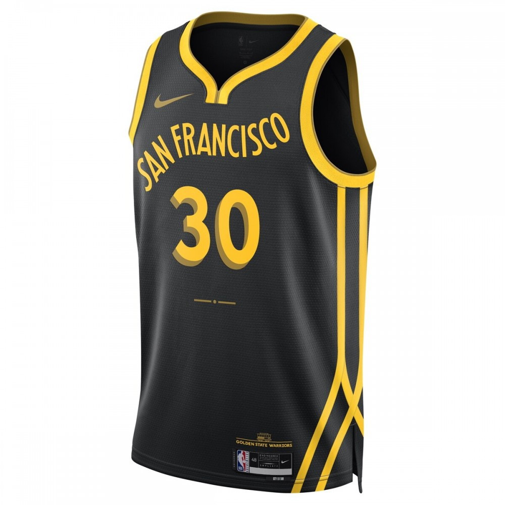 Stephen Curry Golden State Warriors Unisex 2023/24 Swingman Jersey Black City - second front view