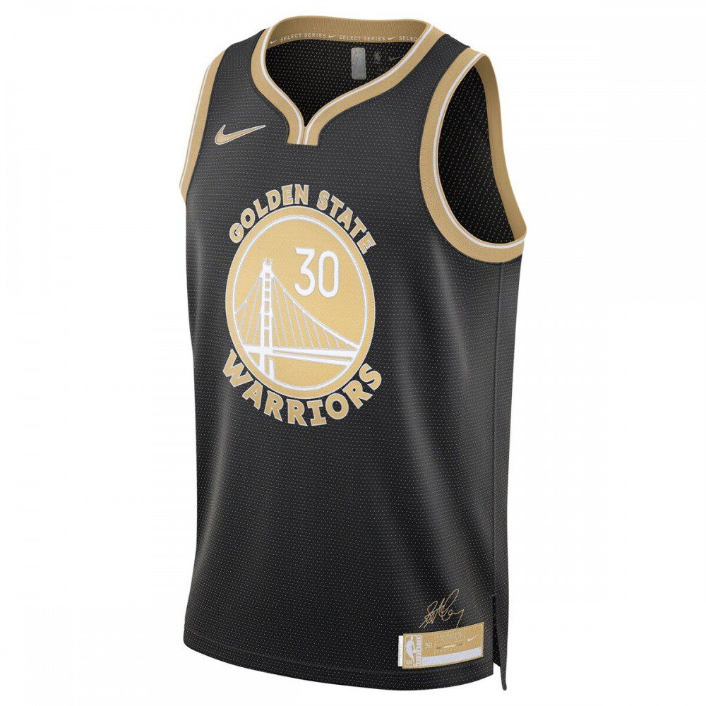Stephen Curry Golden State Warriors Unisex Select Series Swingman Jersey – Black - second front view