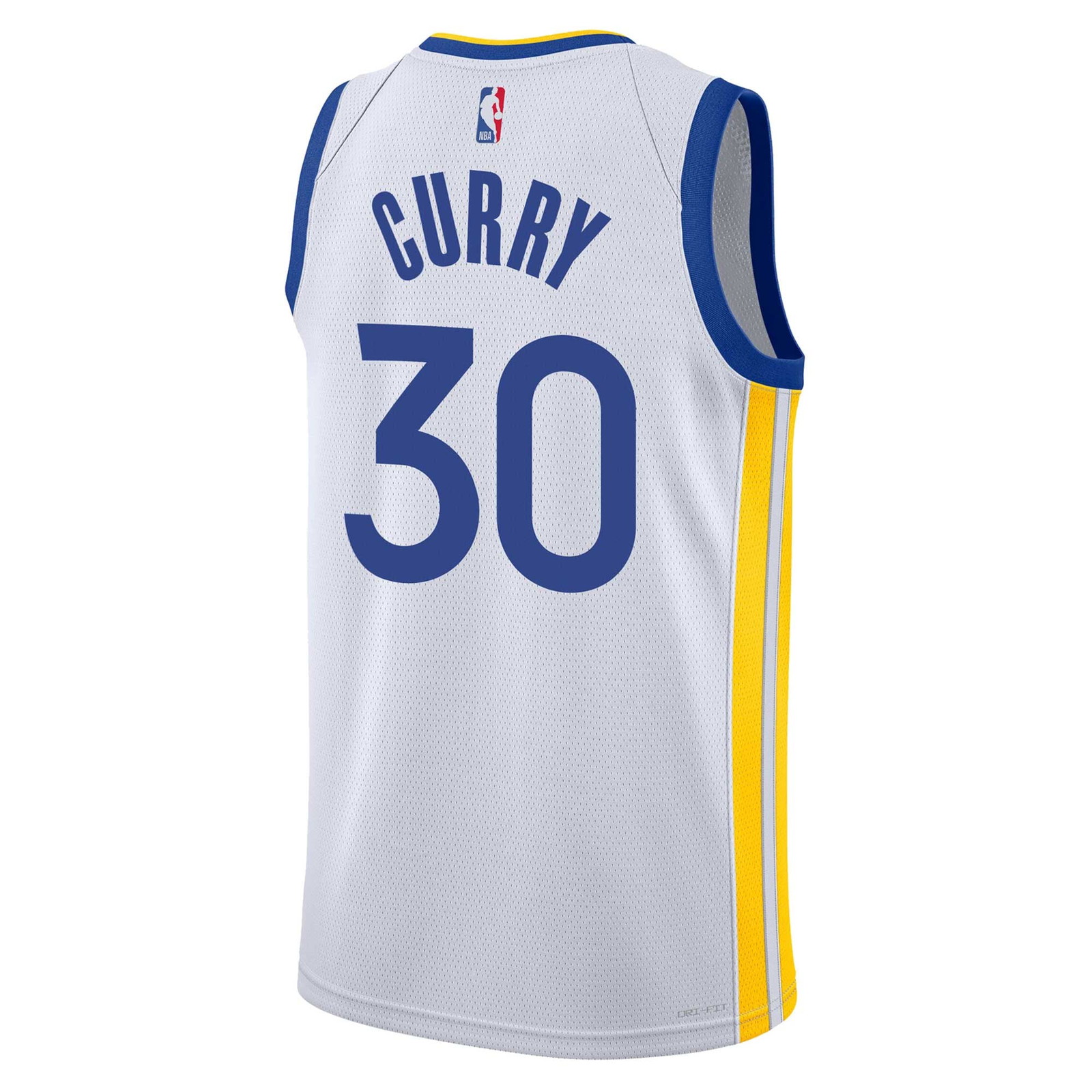 Stephen Curry Golden State Warriors Youth Swingman Jersey Association Edition White - back view