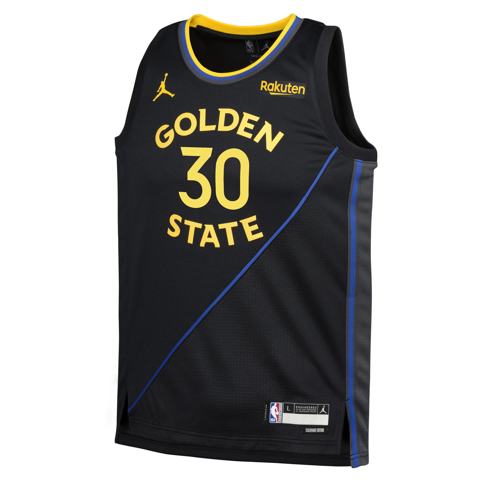 Stephen Curry Golden State Warriors Youth Swingman Player Jersey Statement Edition - front view