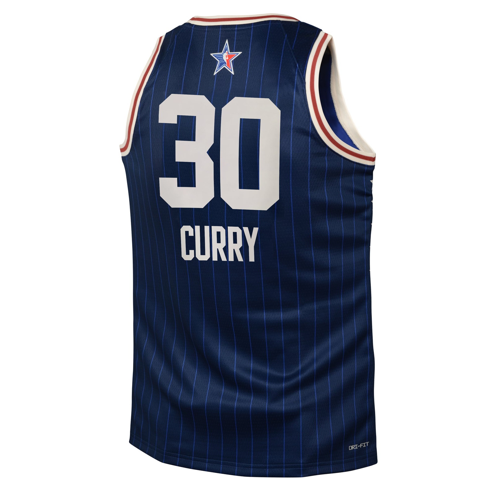 Stephen Curry Youth 2024 NBA All-Star Game Swingman Jersey Navy - back view