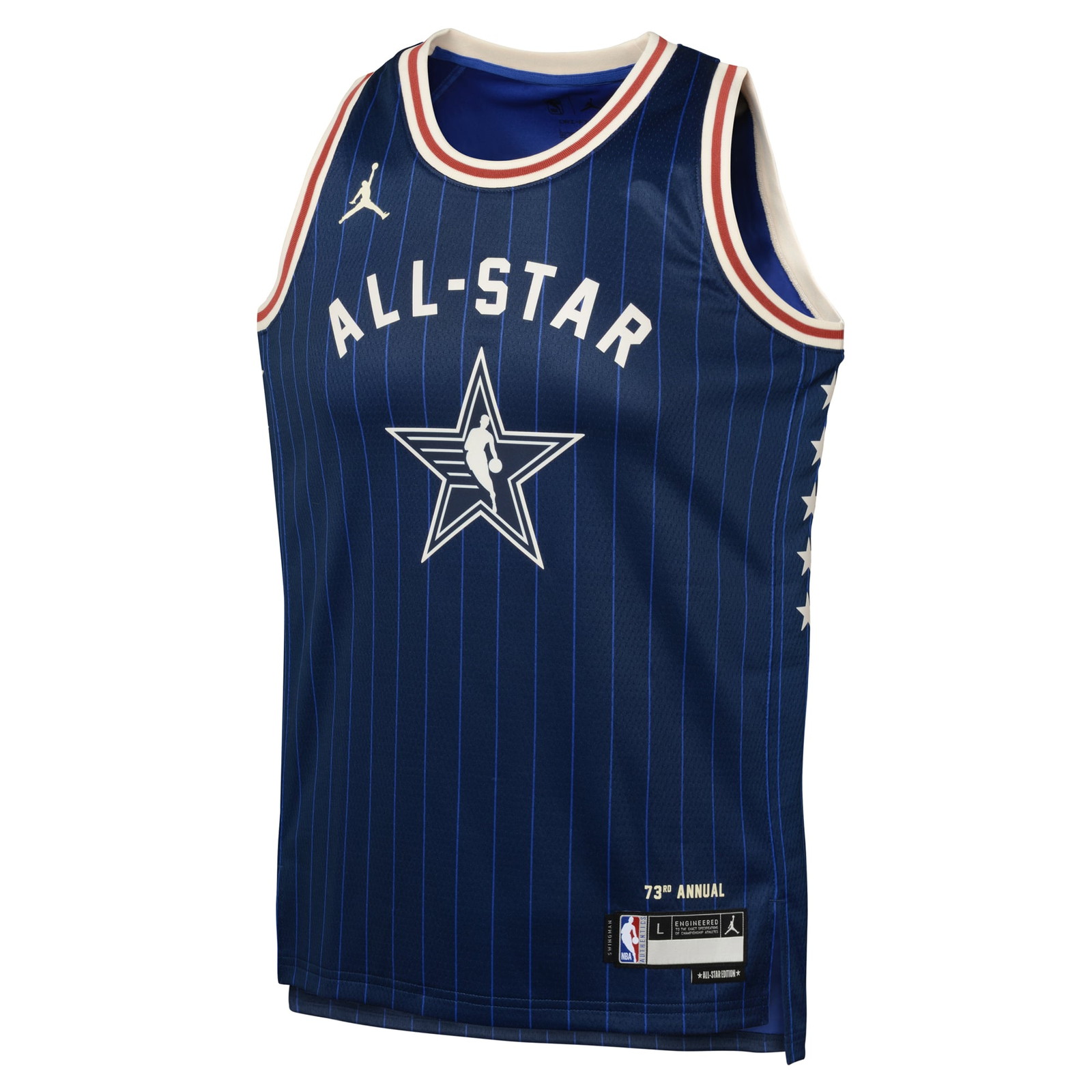 Devin Booker Youth 2024 NBA All-Star Game Swingman Jersey Navy - front view