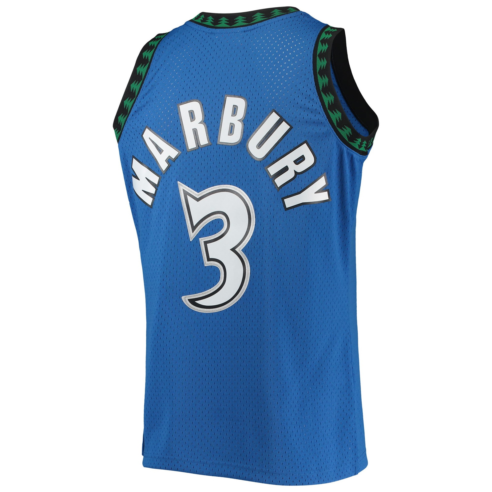 Stephon Marbury Minnesota Timberwolves 1996/97 Hardwood Classics Swingman Jersey Blue - back view