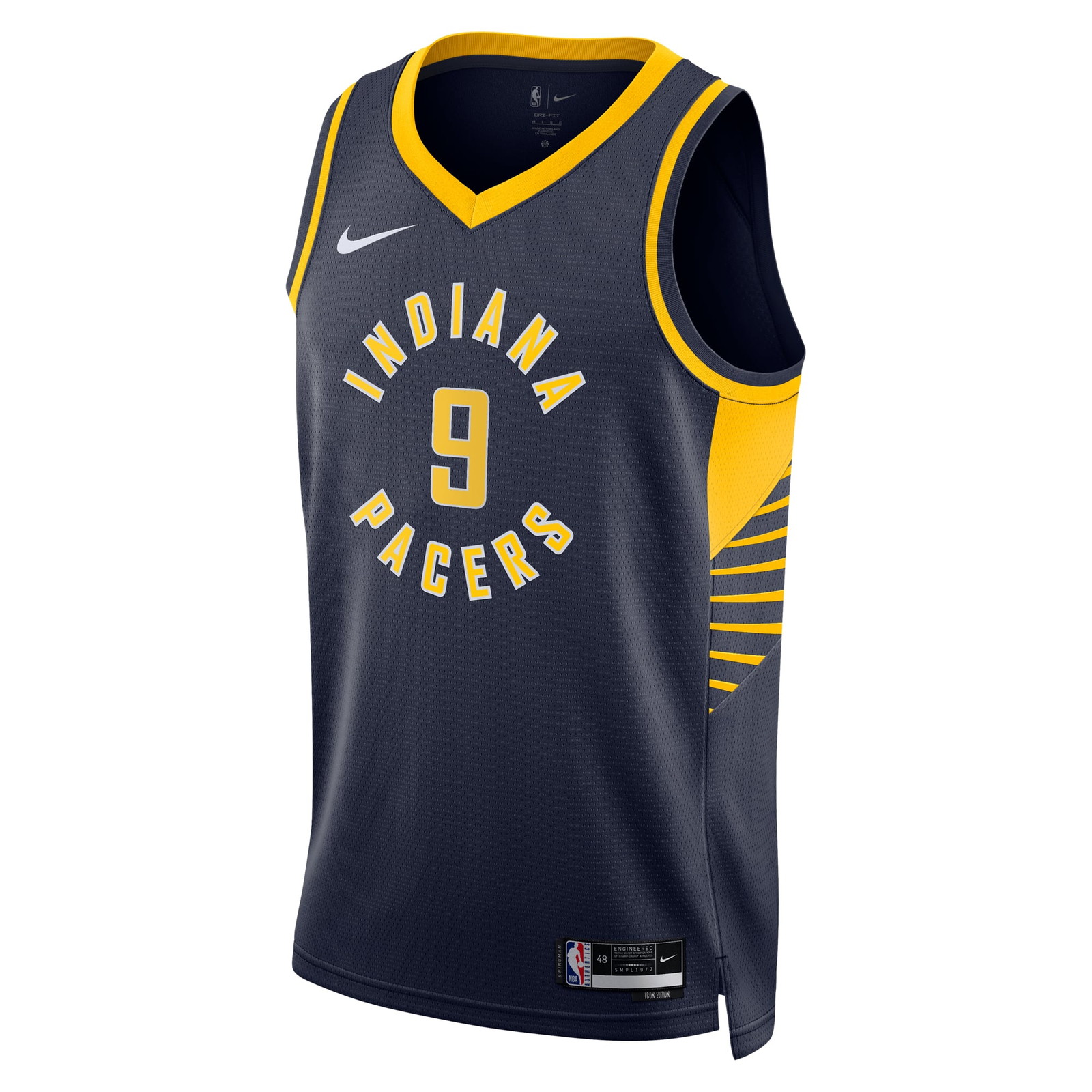 T.J. McConnell Indiana Pacers Unisex Swingman Fan Version Jersey Icon Edition Navy - front view
