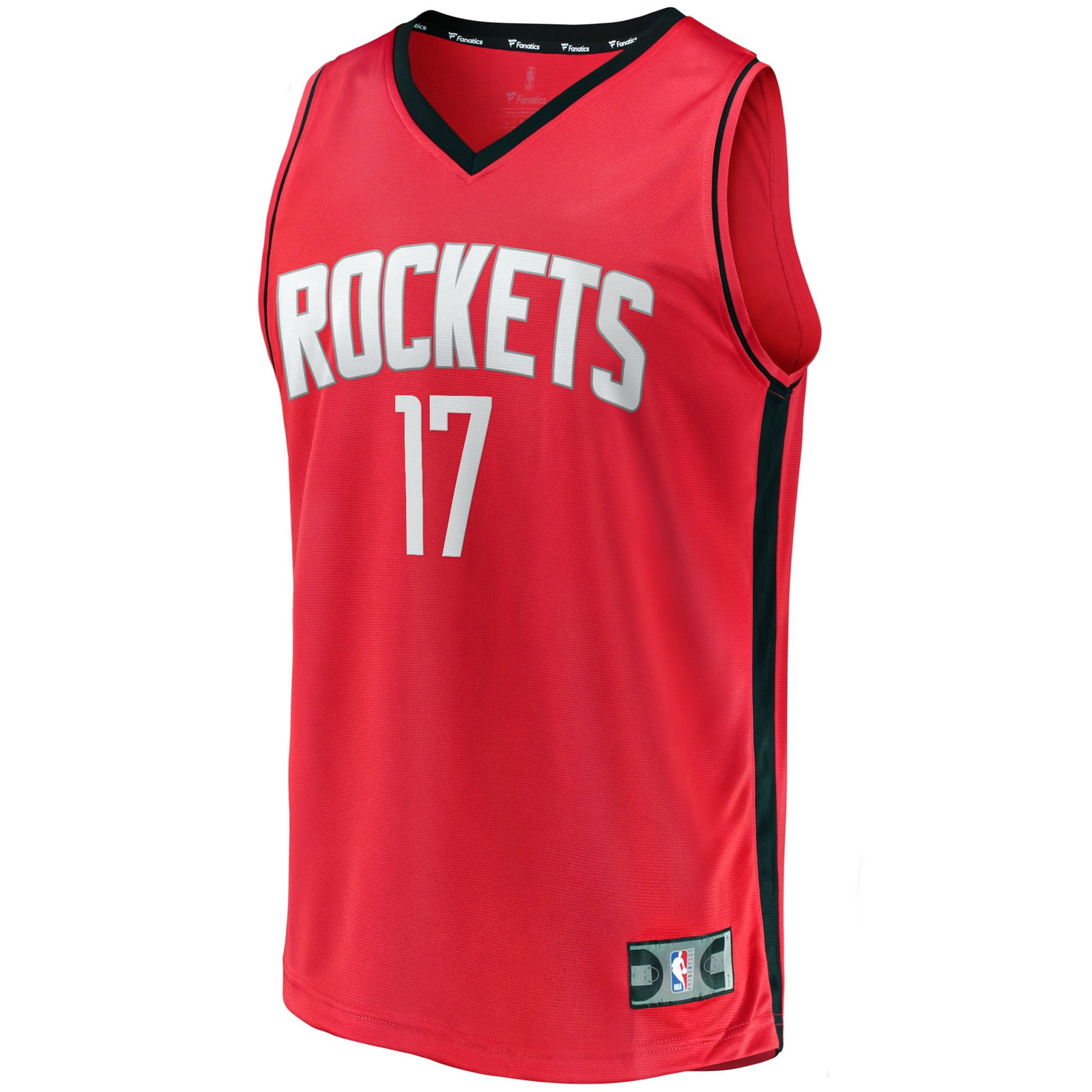 Tari Eason Houston Rockets Fast Break Fan Version Player Jersey Icon Edition Red - front view