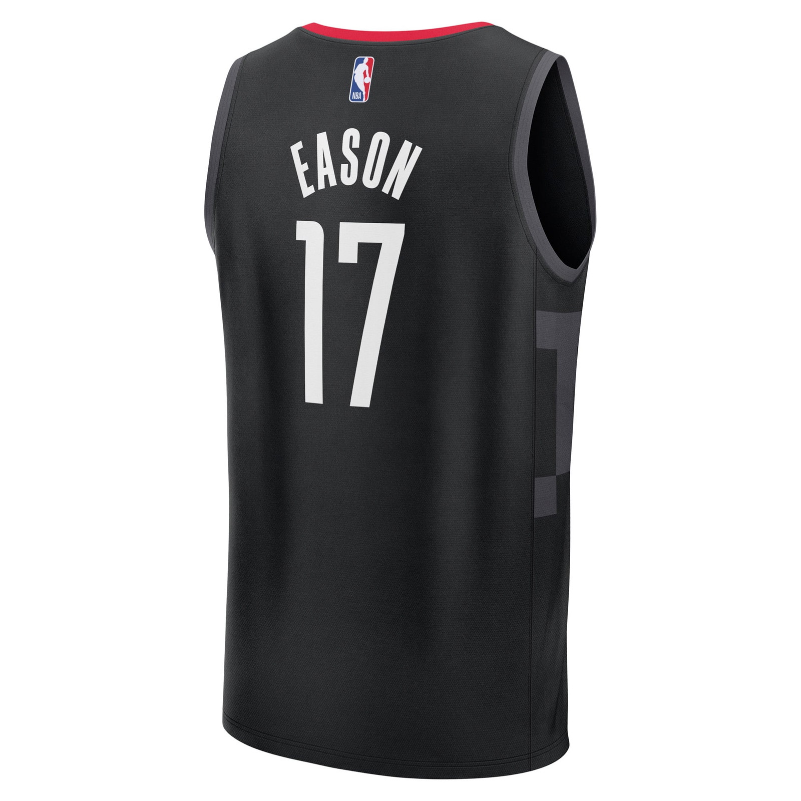 Tari Eason Houston Rockets Fast Break Fan Version Player Jersey Statement Edition Black - back view