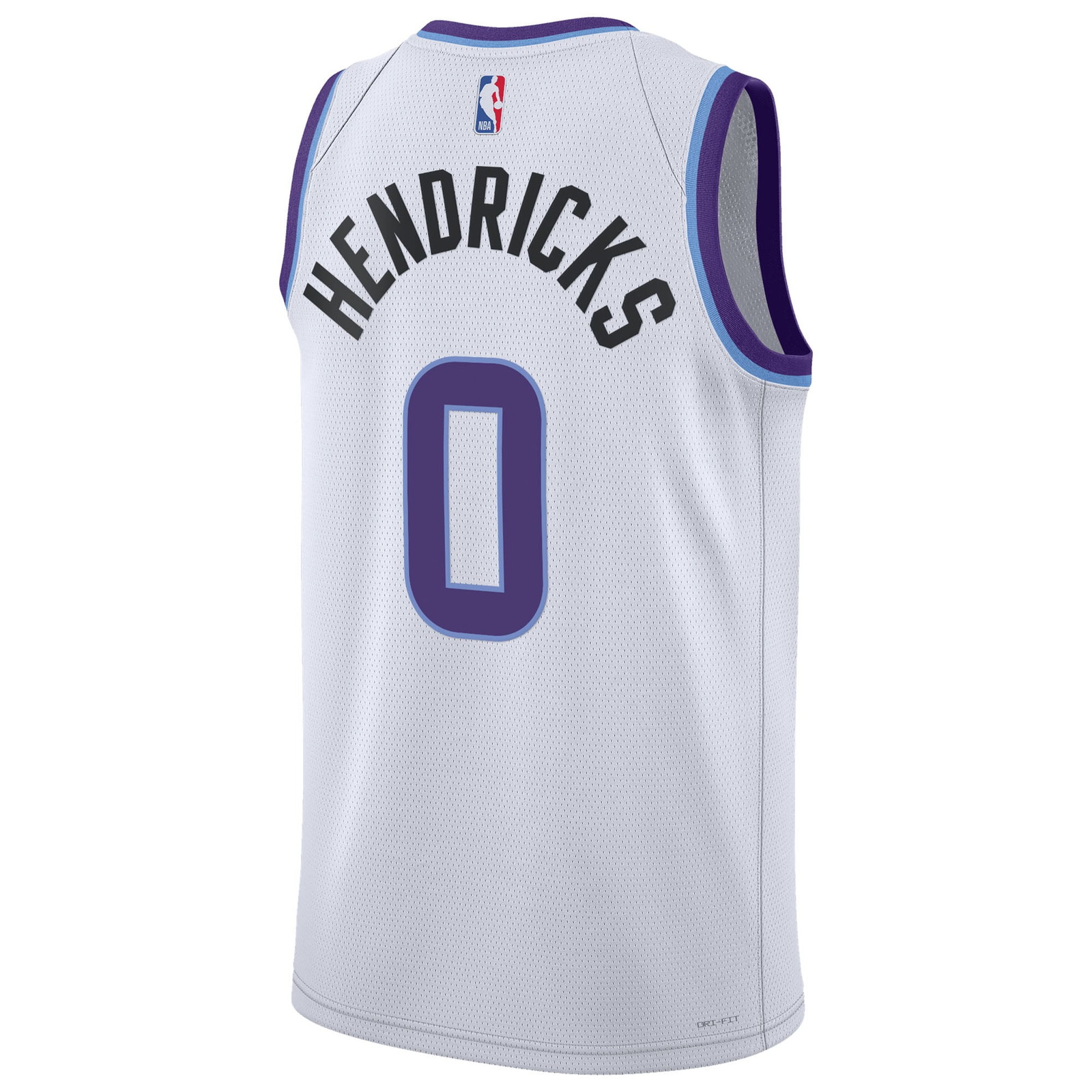 Taylor Hendricks Utah Jazz Unisex Swingman Jersey Association Edition White - back view