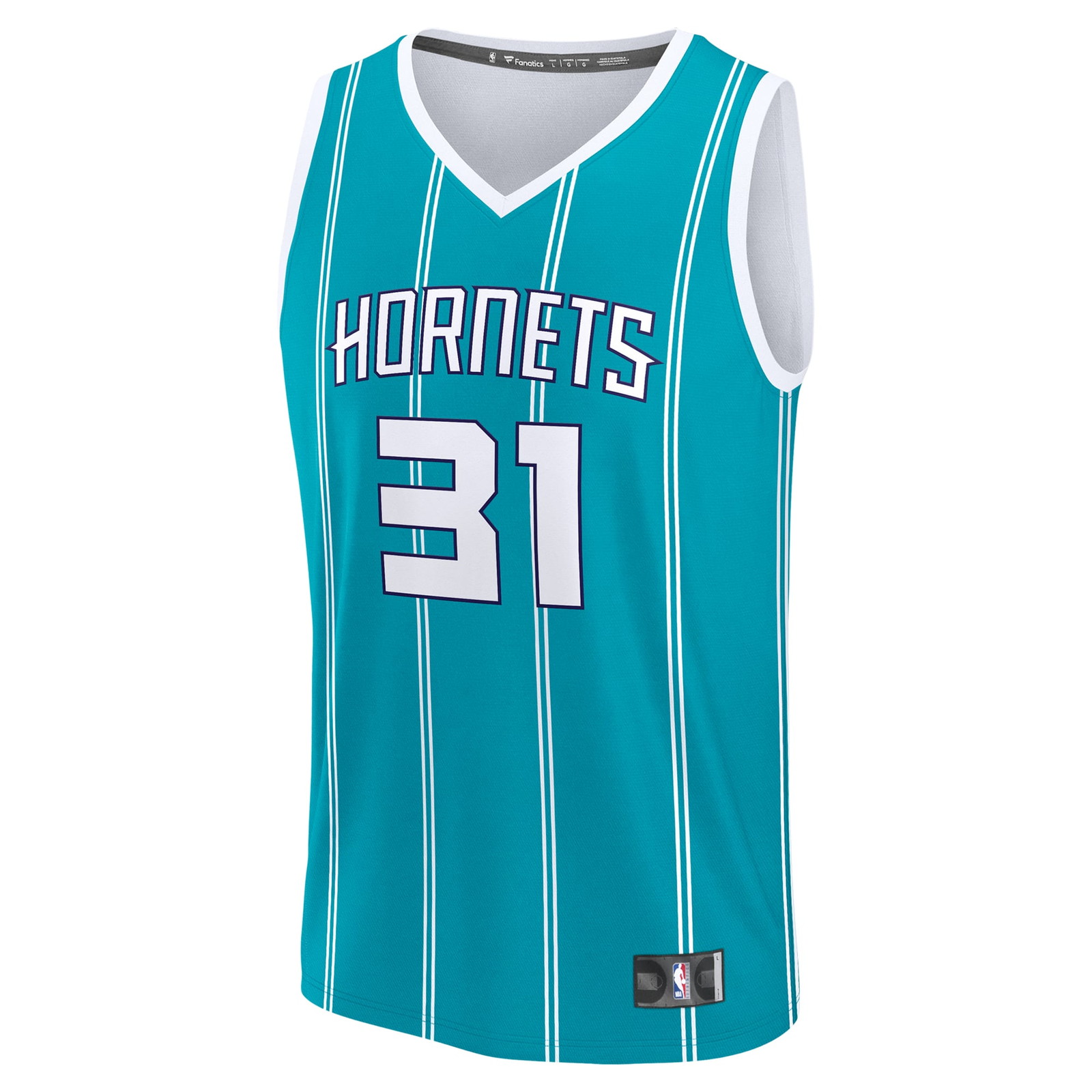 Tidjane Salaun Charlotte Hornets 2024 NBA Draft Fast Break Player Jersey Icon Edition - front view