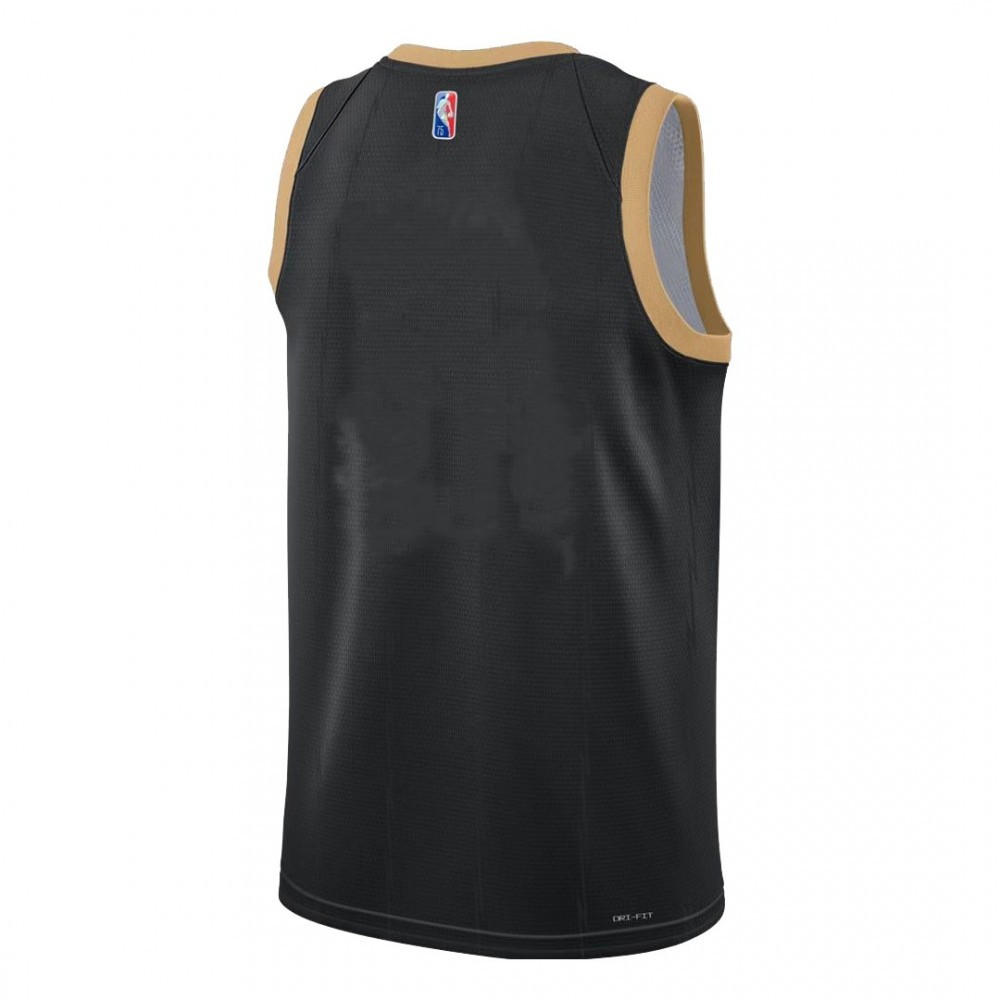 Toronto Raptors Black 2021/22 Swingman NBA Jersey City Edition - back view