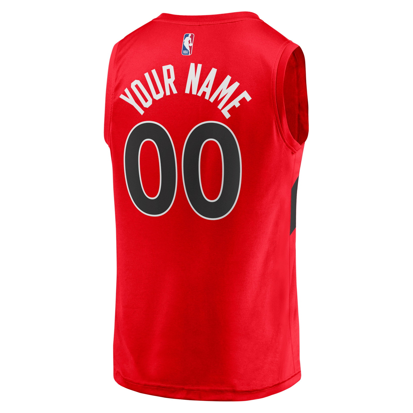 Toronto Raptors Fast Break Fan Version Custom Jersey Icon Edition Red - back view