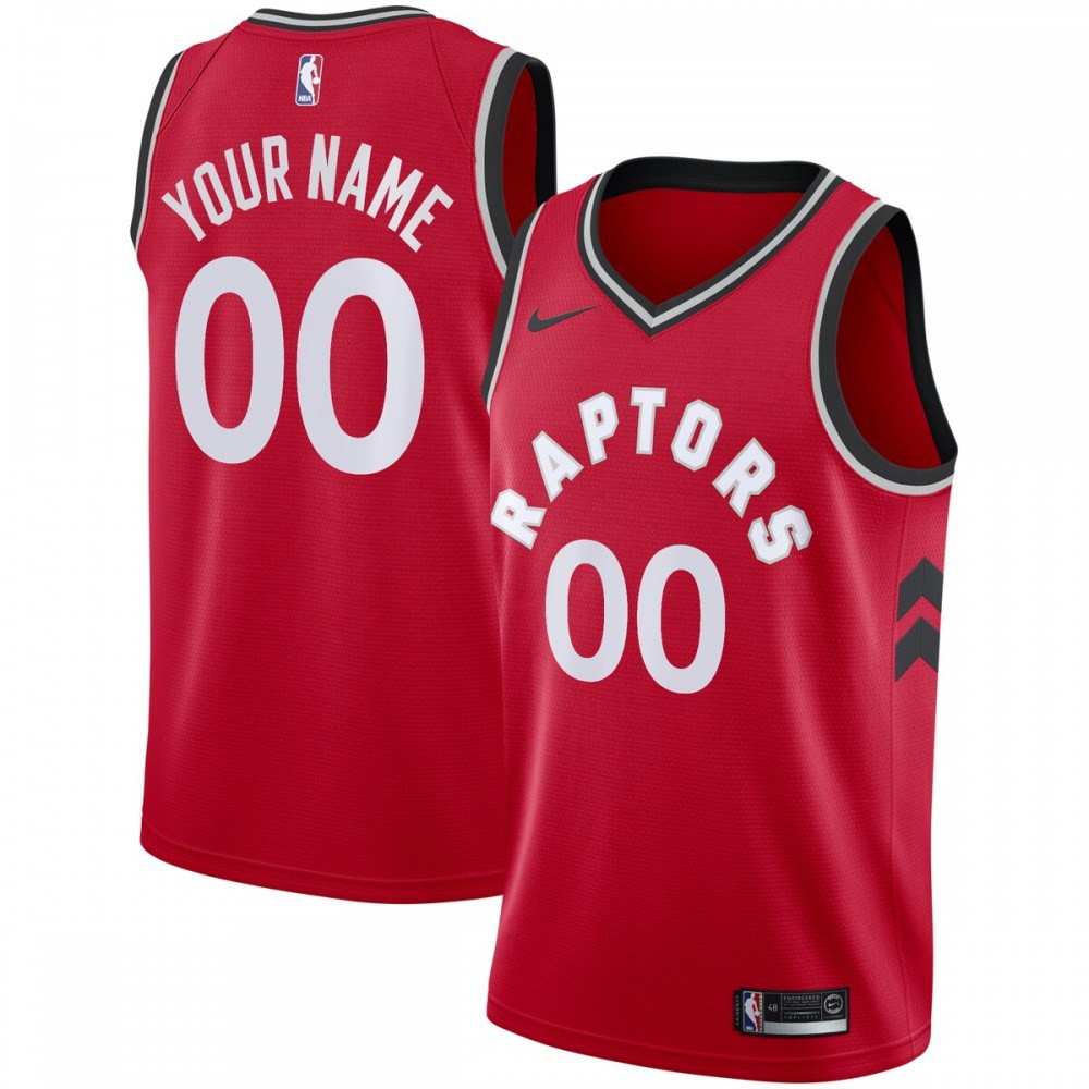 Toronto Raptors Swingman Custom Jersey Red Icon Edition - front view