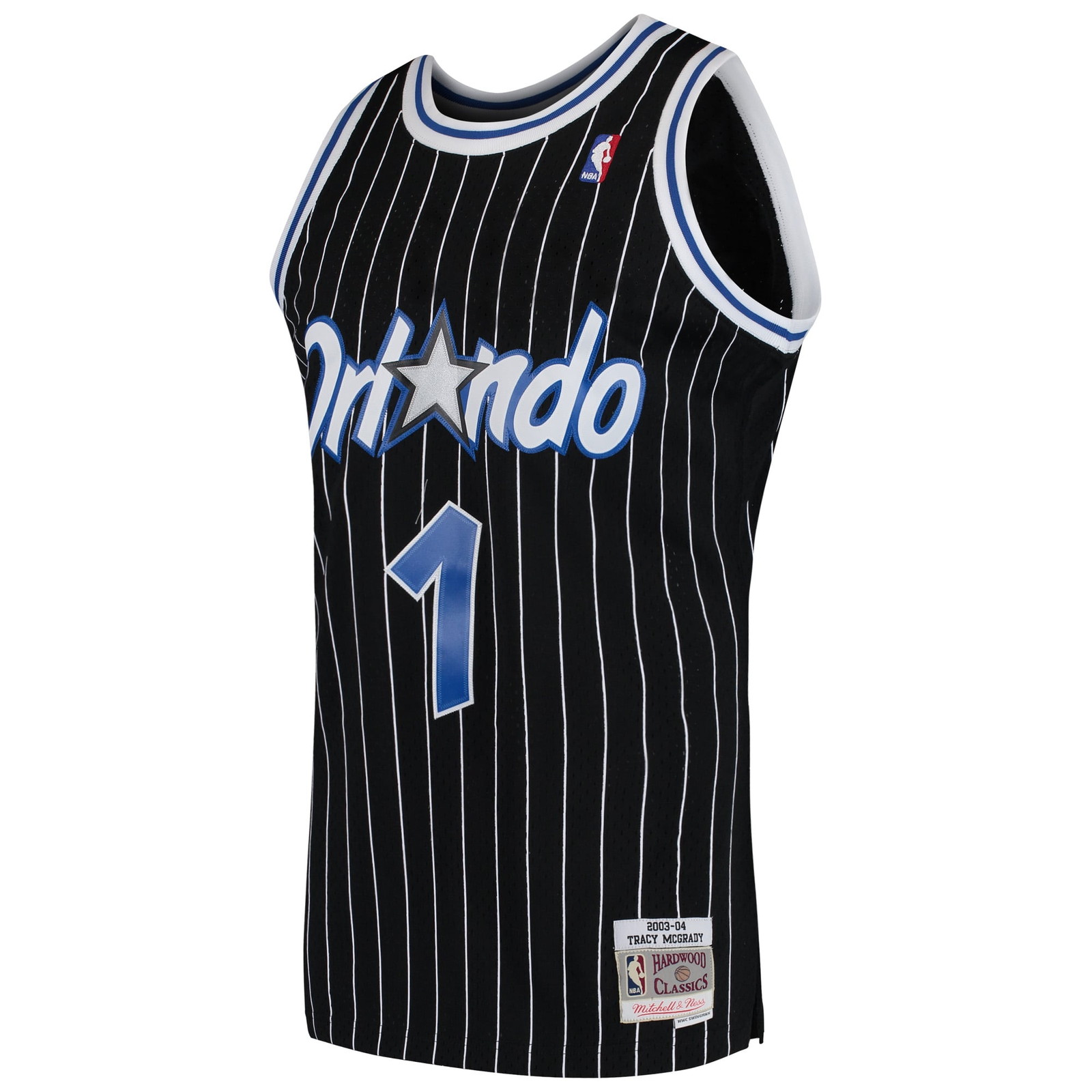 Tracy McGrady Orlando Magic Hardwood Classics Swingman Jersey Black - front view