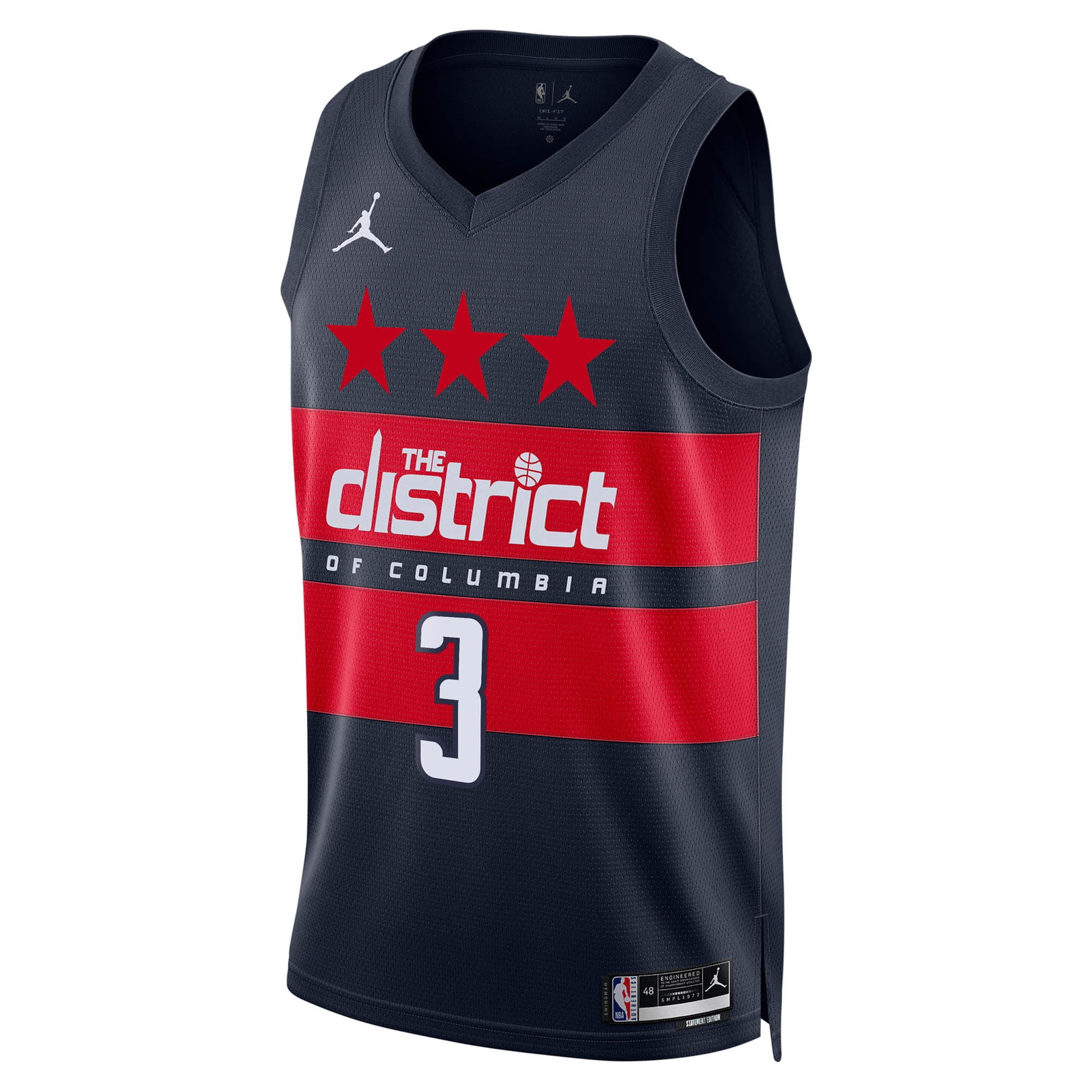 Trae Young Washington Wizards Unisex Swingman Jersey Statement Edition Navy - front view
