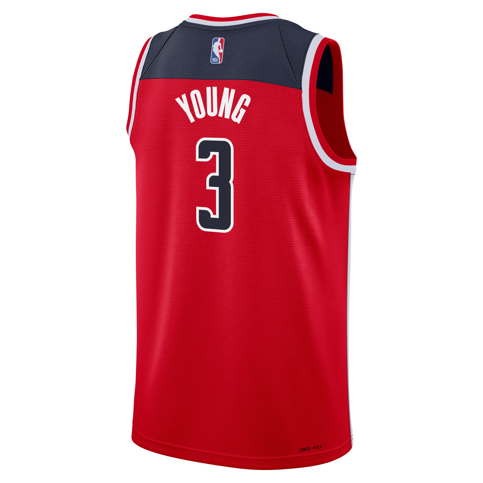 Trae Young Washington Wizards Youth Swingman Jersey Icon Edition Red - back view