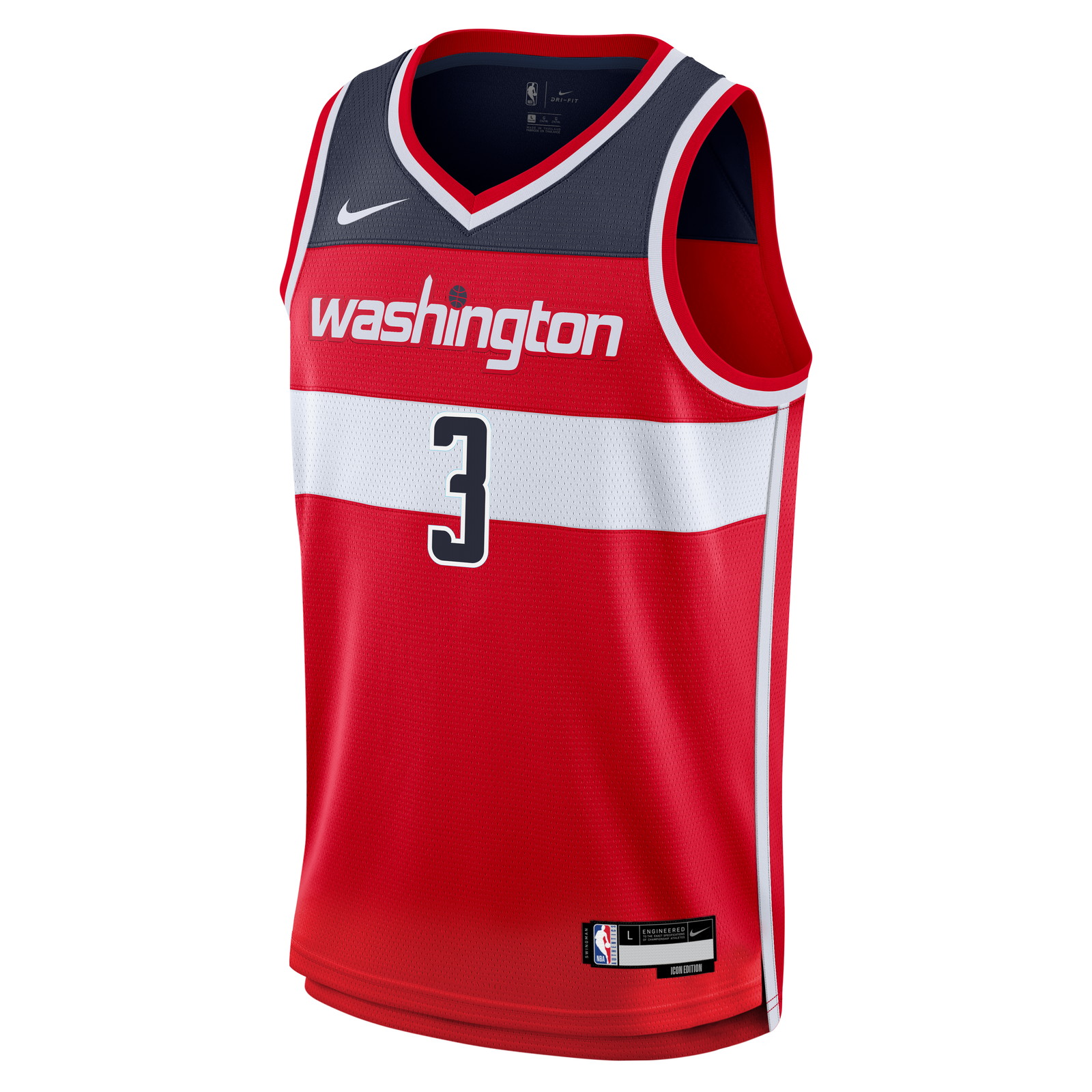 Trae Young Washington Wizards Youth Swingman Jersey Icon Edition Red - front view