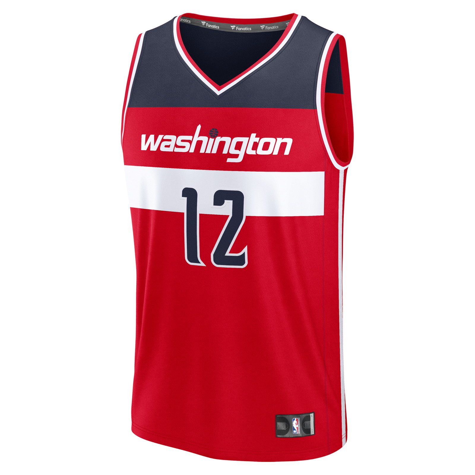 Tre Johnson III Washington Wizards Fast Break Fan Version Jersey Icon Edition Red - front view