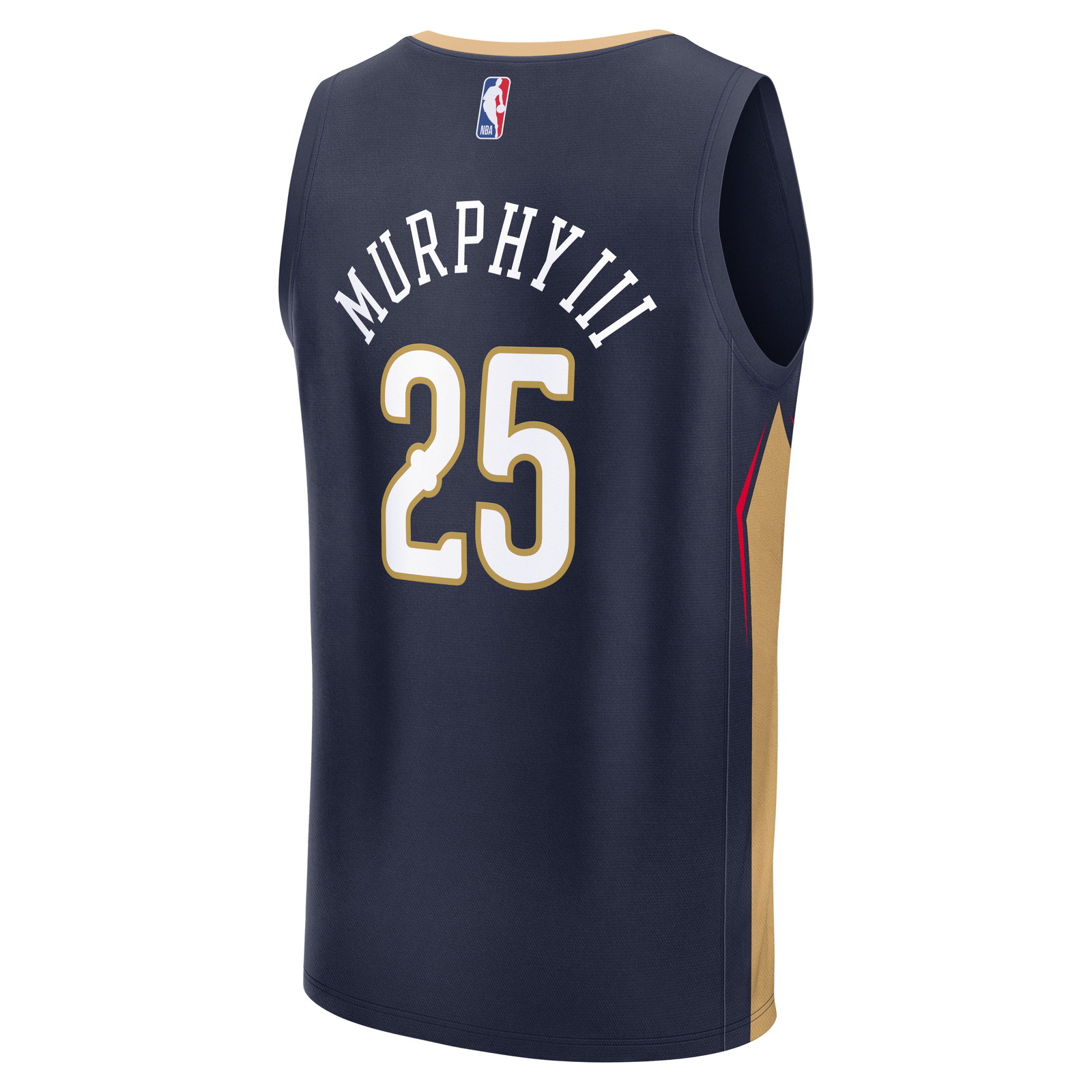 Trey Murphy III New Orleans Pelicans Fast Break Fan Version Jersey Navy Icon Edition - back view