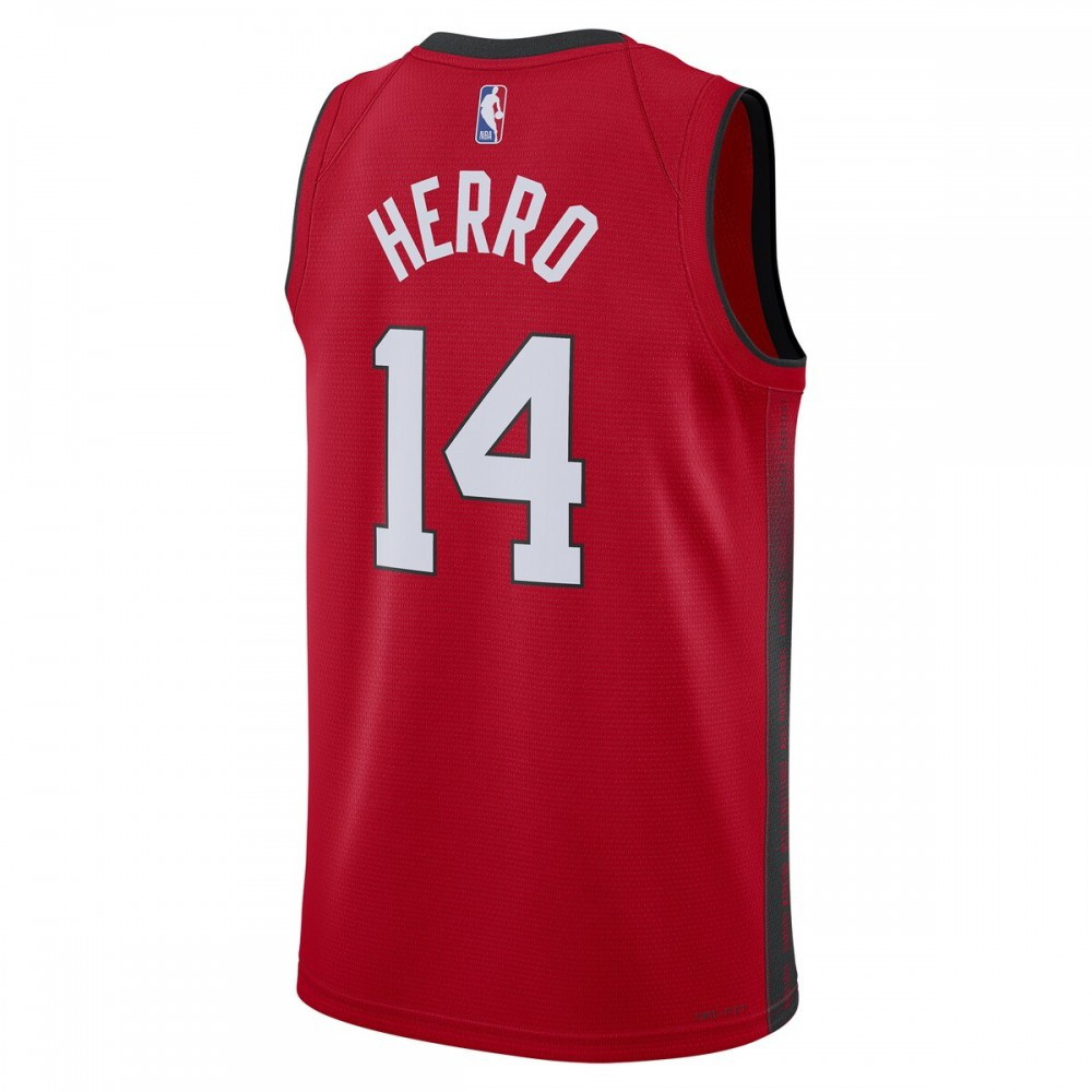 Tyler Herro Miami Heat Unisex 2024/25 Swingman Player Jersey City Edition Red - back view