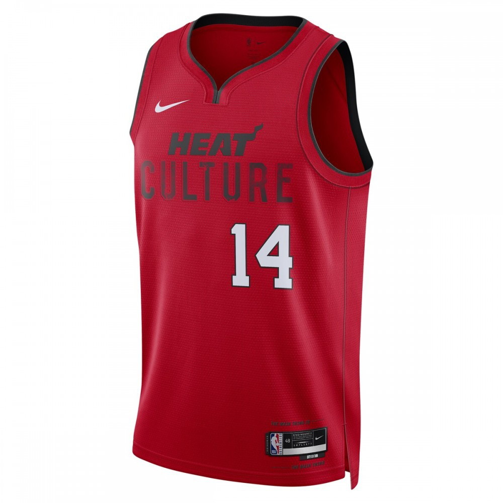 Tyler Herro Miami Heat Unisex 2024/25 Swingman Player Jersey City Edition Red - second front view