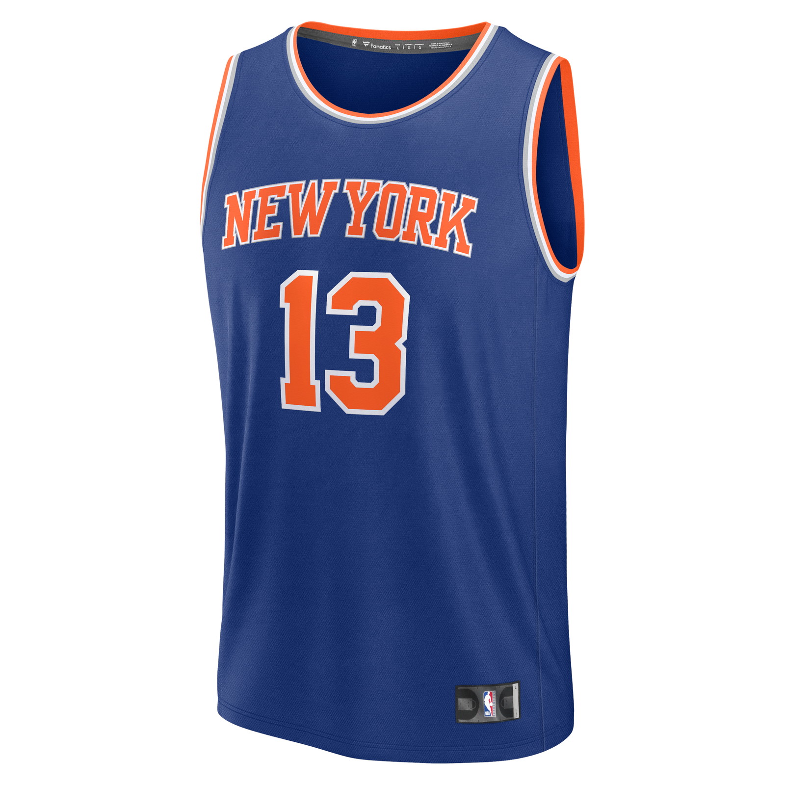 Tyler Kolek New York Knicks Fast Break Fan Version Jersey Blue Icon Edition - front view