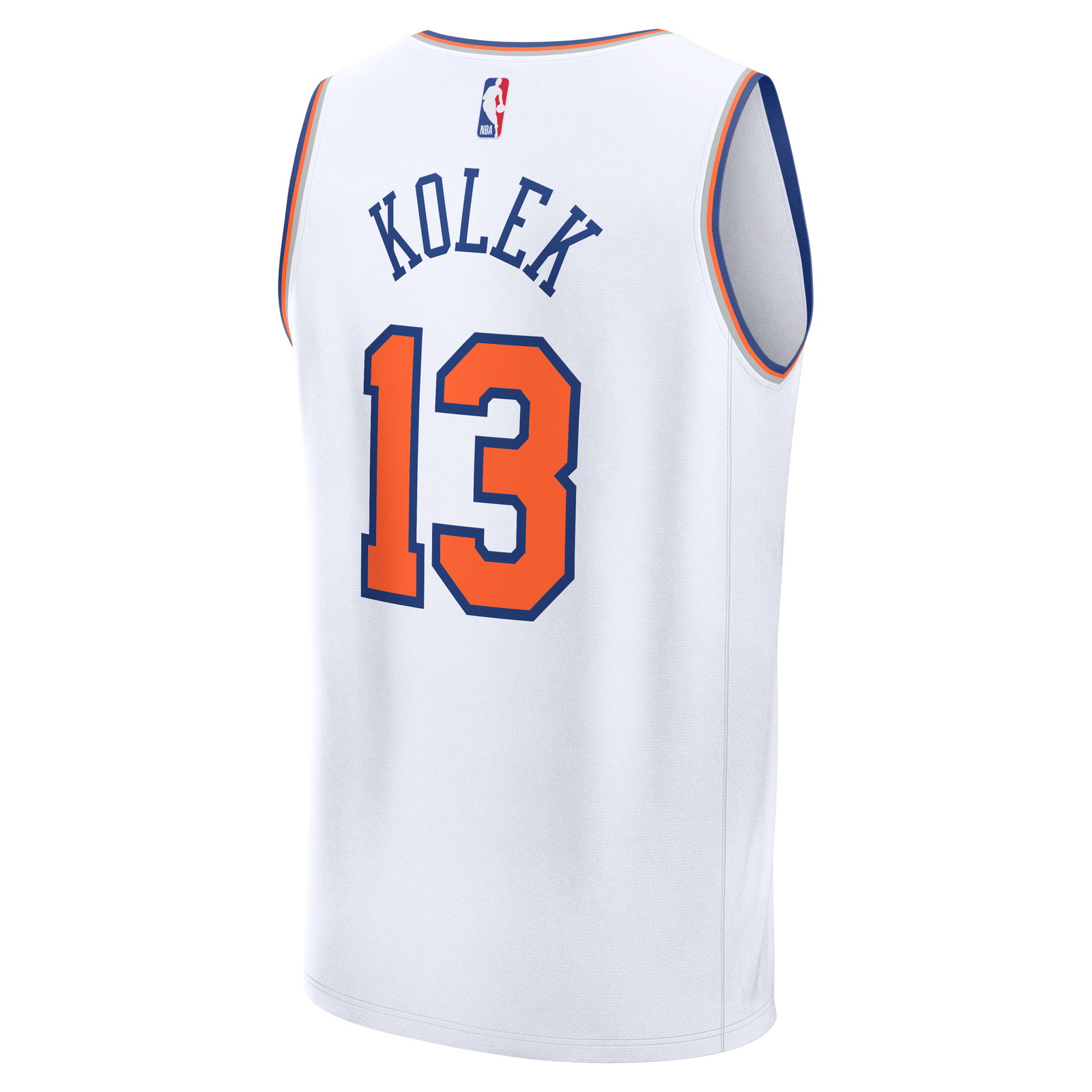 Tyler Kolek New York Knicks Fast Break Fan Version Player Jersey Association Edition - back view