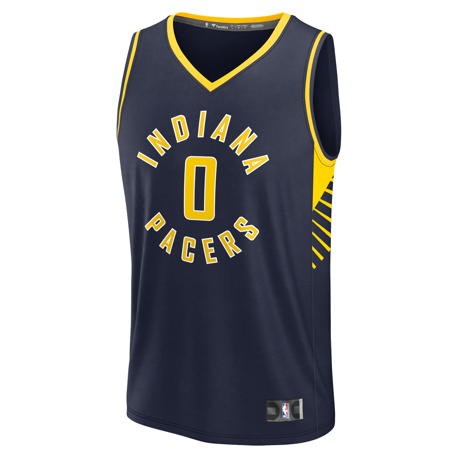 Tyrese Haliburton Indiana Pacers Youth Fast Break Fan Version Player Jersey Navy - front view