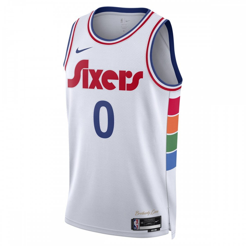 Tyrese Maxey Philadelphia 76ers Unisex 2024/25 Swingman Player Jersey City - second front view