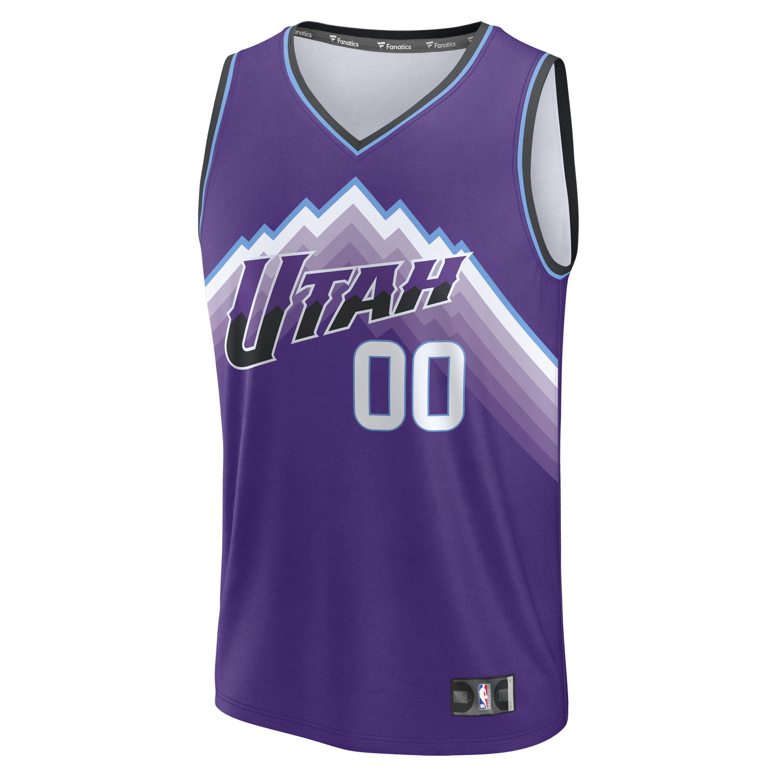 Utah Jazz Fast Break Fan Version Custom Jersey Purple Icon Edition - front view