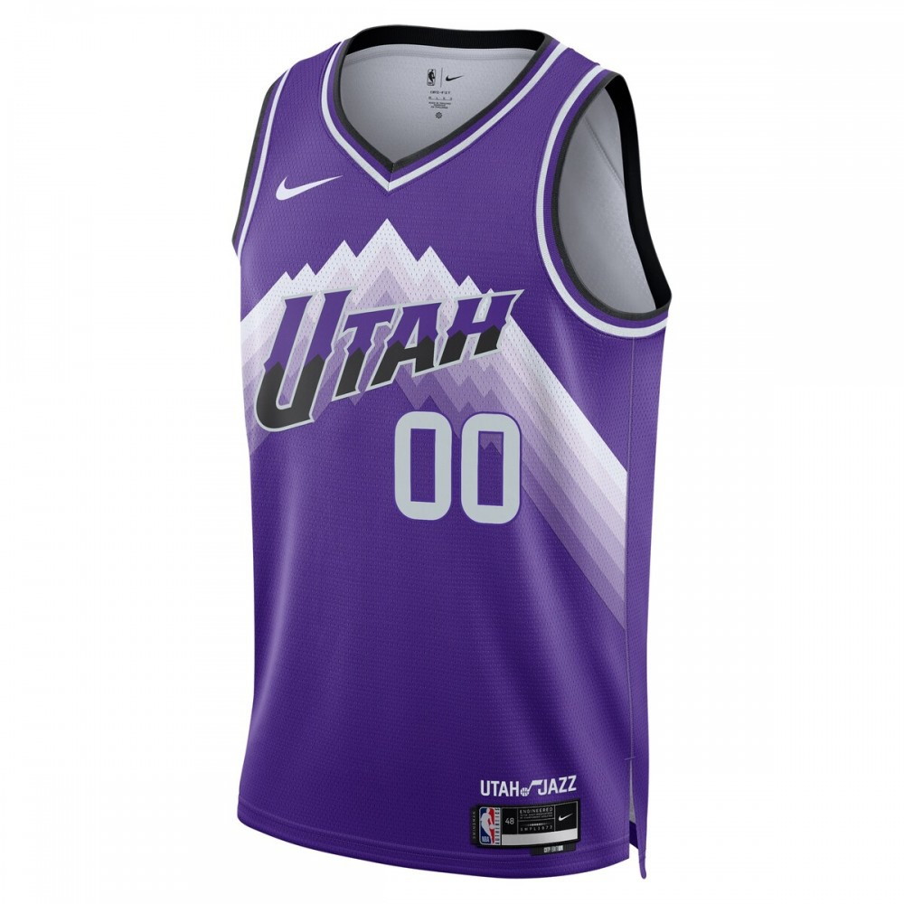 Utah Jazz Unisex 2023/24 Custom Swingman Jersey Purple City Edition - second front view