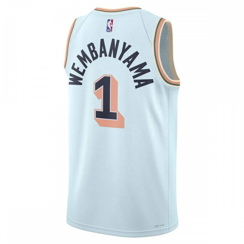 Victor Wembanyama San Antonio Spurs Unisex 2024/25 Swingman Player Jersey City Edition - back view