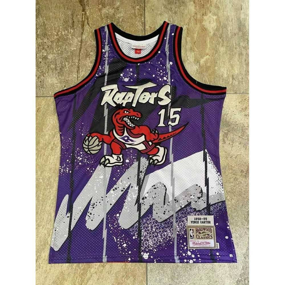 Vince Carter Toronto Raptors Throwback Hardwood Classics 1998-99 Hyper Hoops - second front view