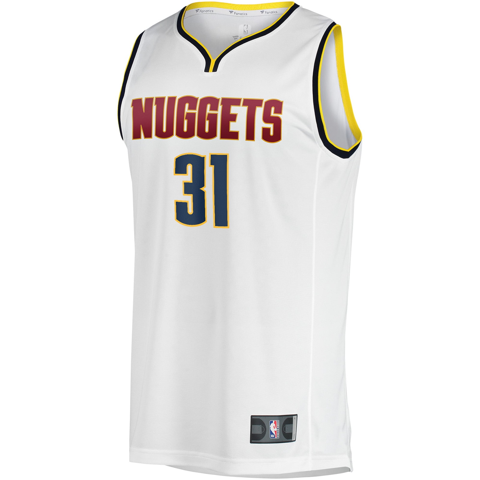 Vlatko Cancar Denver Nuggets Fast Break Player Jersey Association Edition White - front view