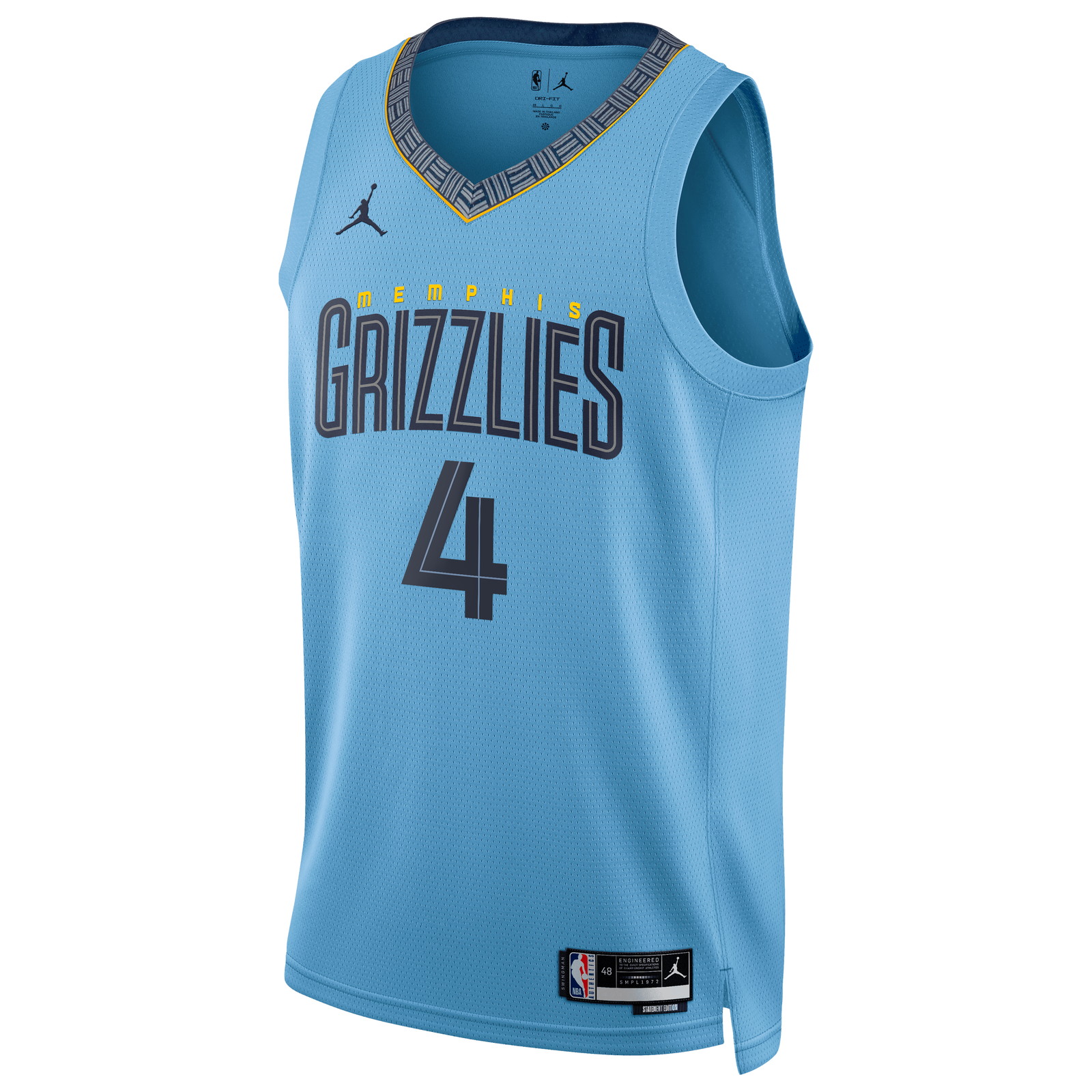 Walter Clayton Jr. Memphis Grizzlies Unisex Swingman Jersey Statement Edition Light - front view