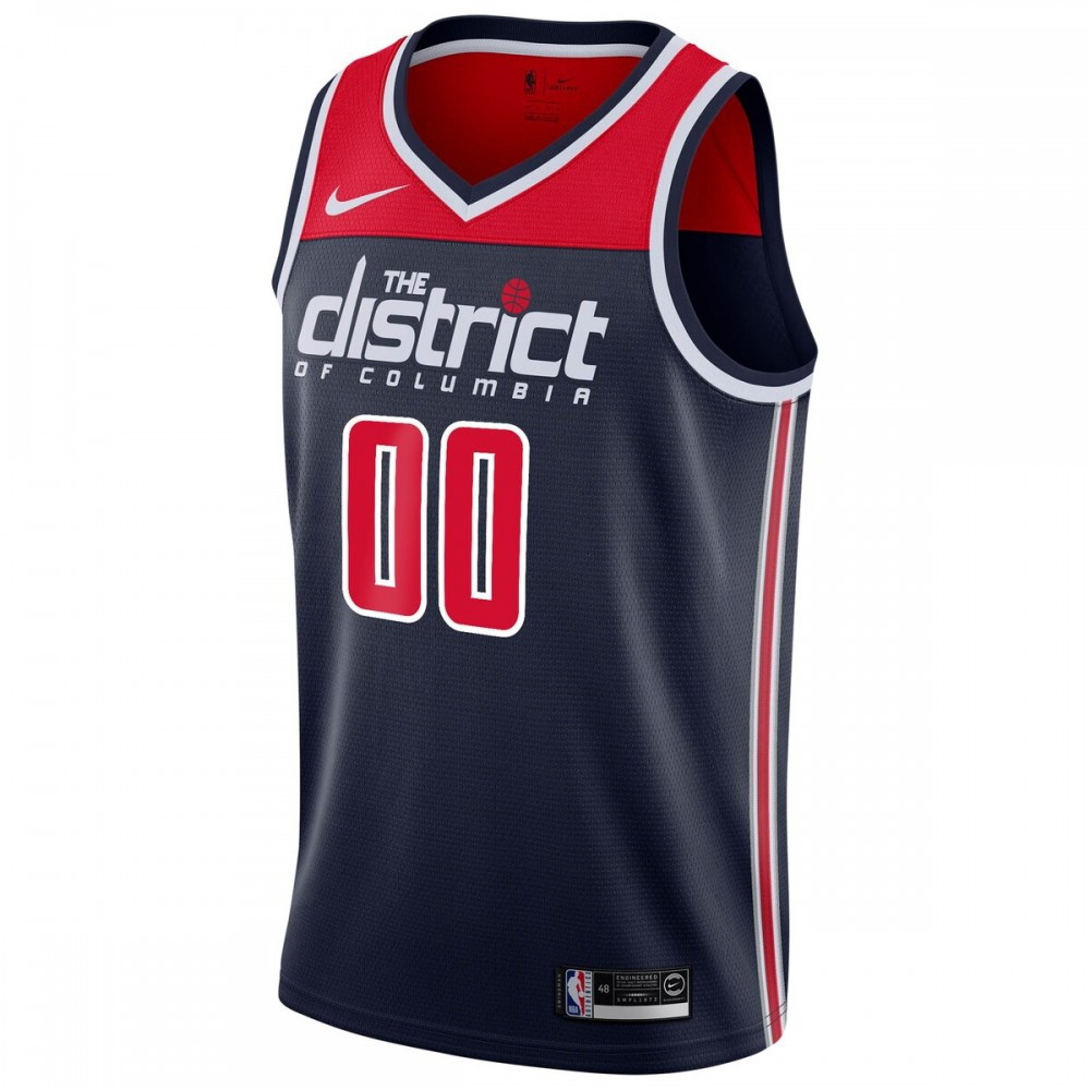Washington Wizards 2019/20 Custom Swingman Jersey Navy Statement Edition - second front view