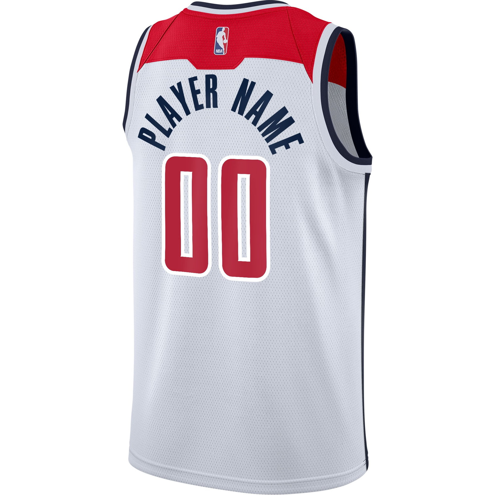 Washington Wizards 2020/21 Swingman Custom Jersey Association Edition White - back view