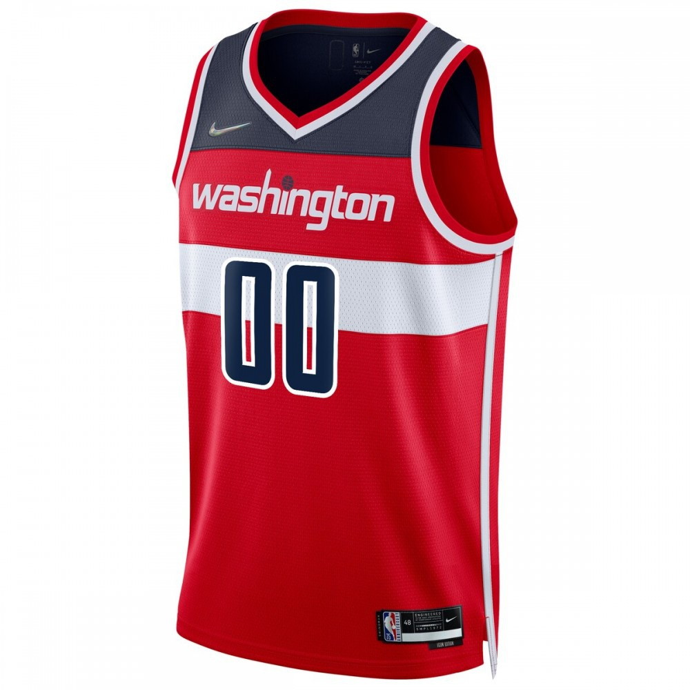 Washington Wizards 2021/22 Diamond Swingman Custom Jersey Icon Edition Red - second front view