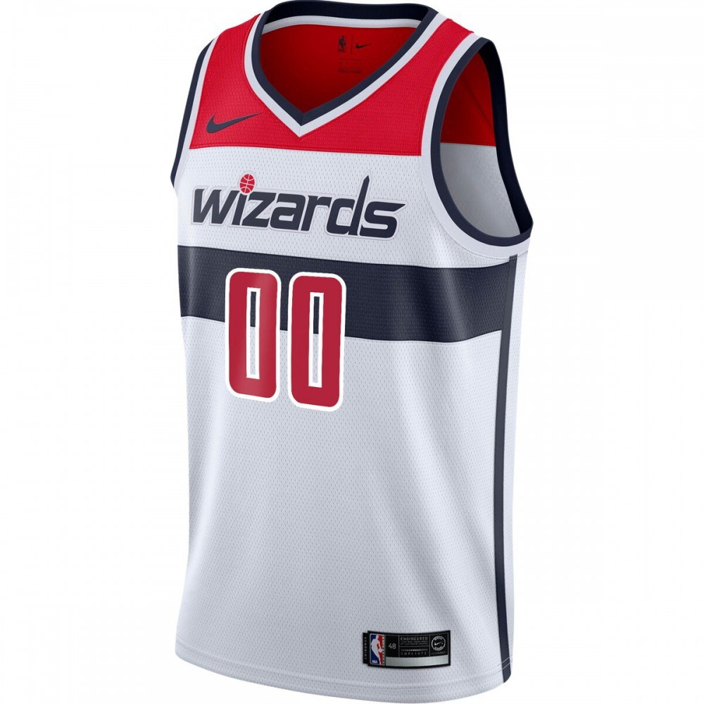 Washington Wizards Custom Swingman Jersey White Association Edition - second front view