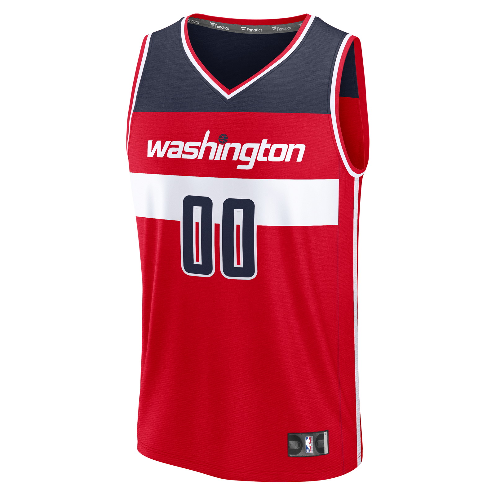 Washington Wizards Fastbreak Custom Jersey Red Icon Edition - front view