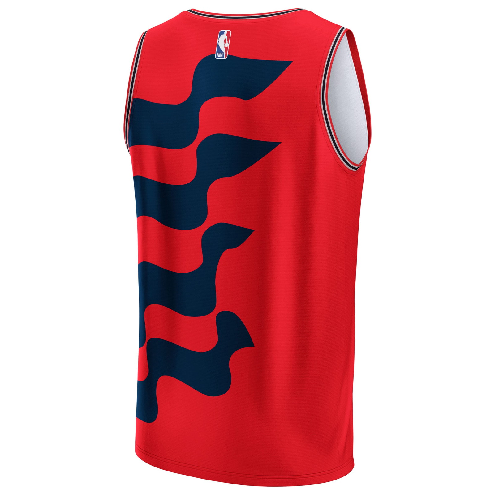 Washington Wizards NBA & KidSuper Studios by Unisex Hometown Jersey Red - back view