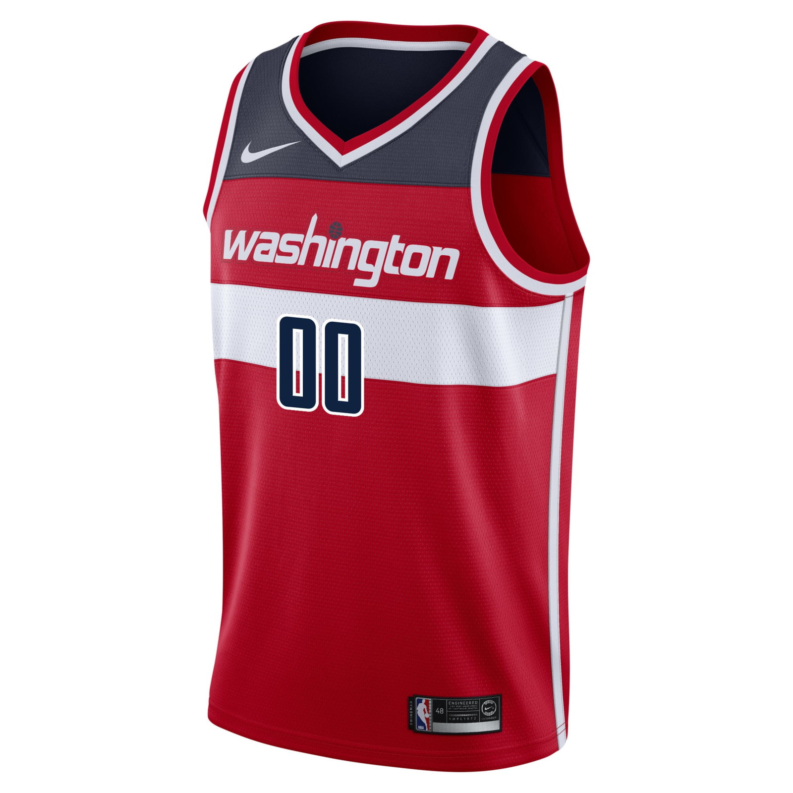 Washington Wizards Swingman Custom Jersey Red Icon Edition - front view