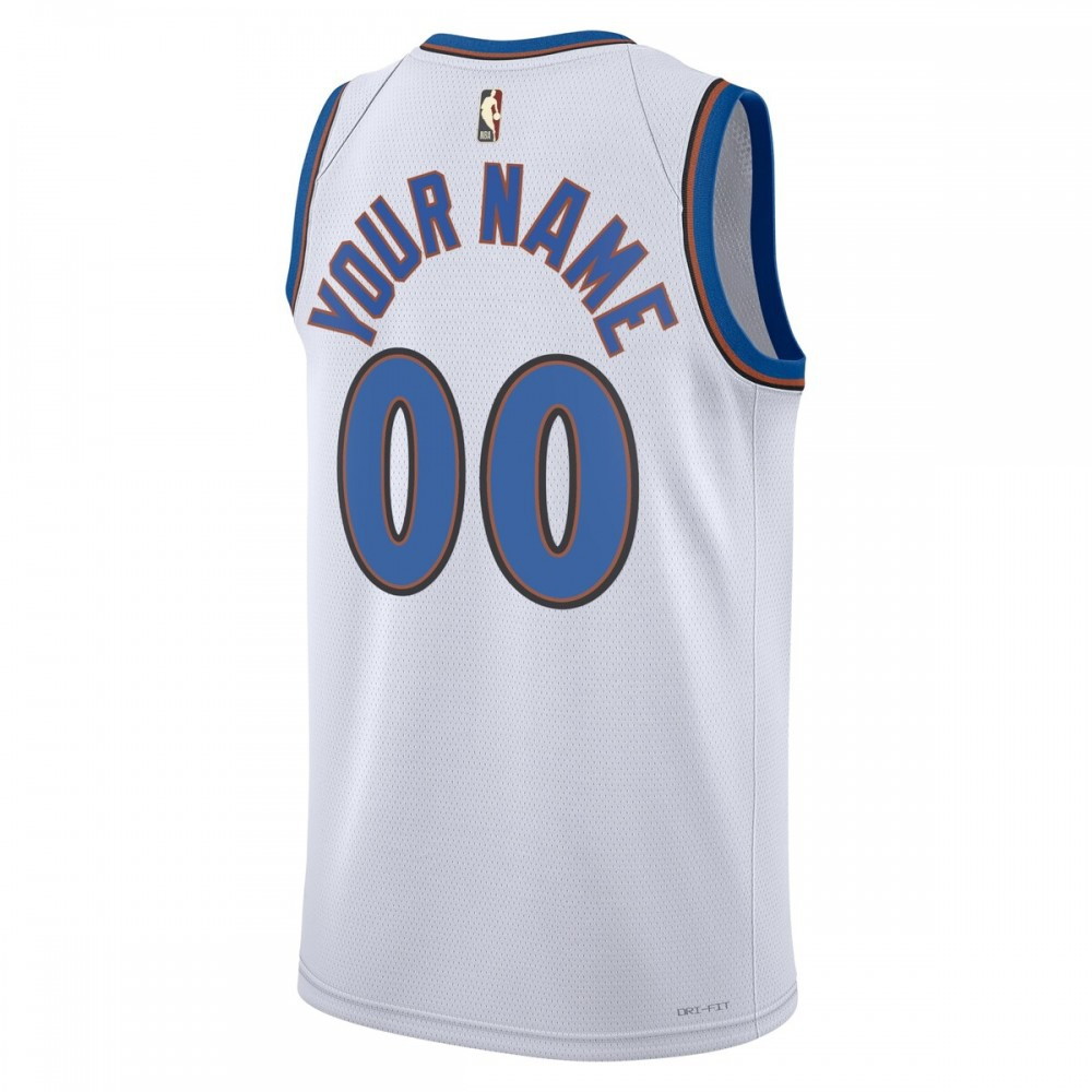 Washington Wizards Unisex 2022/23 Custom Swingman Jersey Classic Edition White - back view