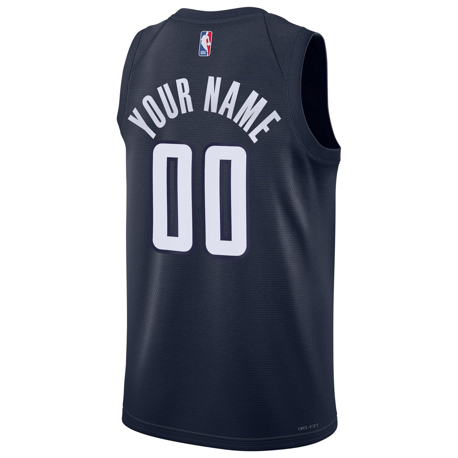 Washington Wizards Unisex 2024/25 Custom Swingman Jersey Statement Edition Navy - back view