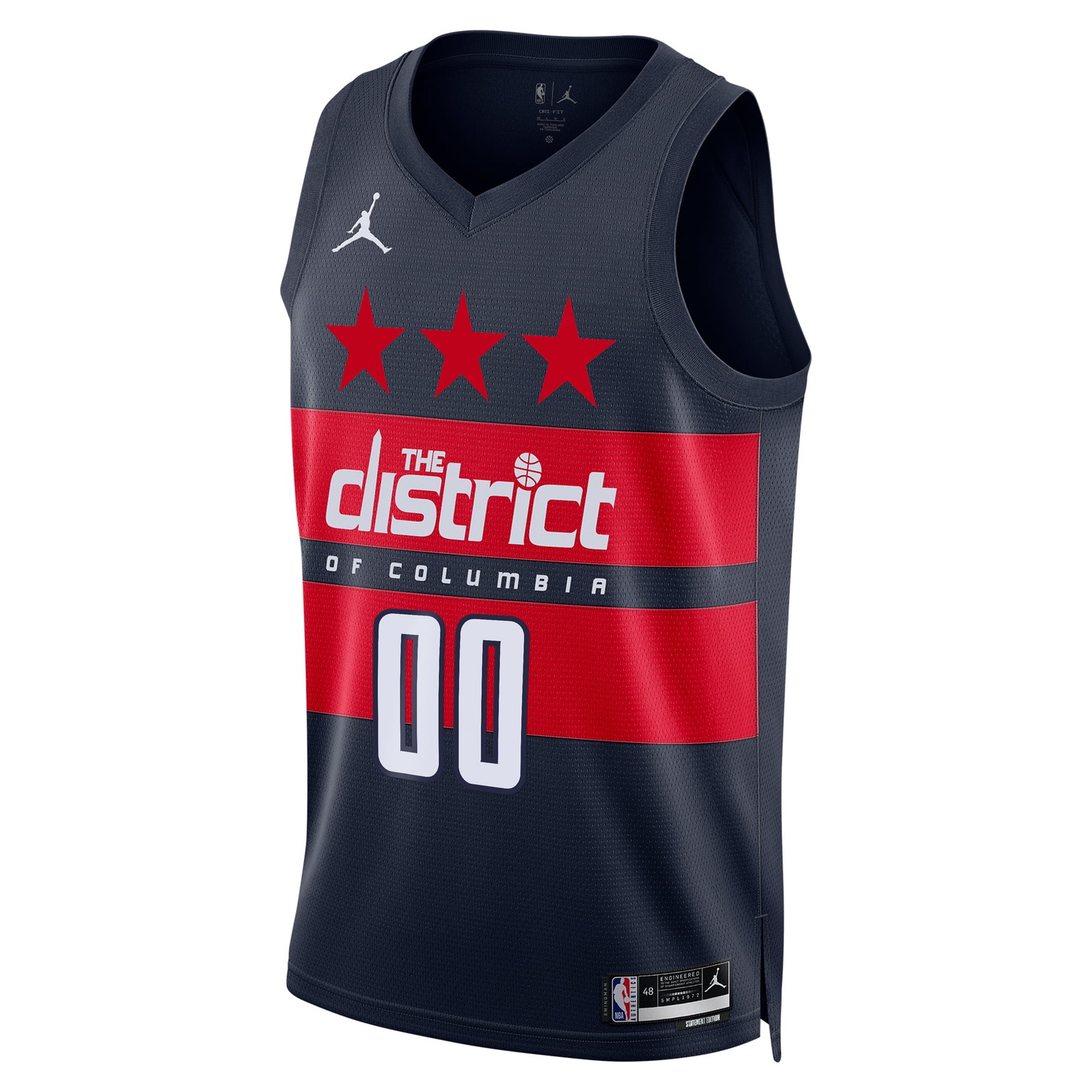 Washington Wizards Unisex 2024/25 Custom Swingman Jersey Statement Edition Navy - front view