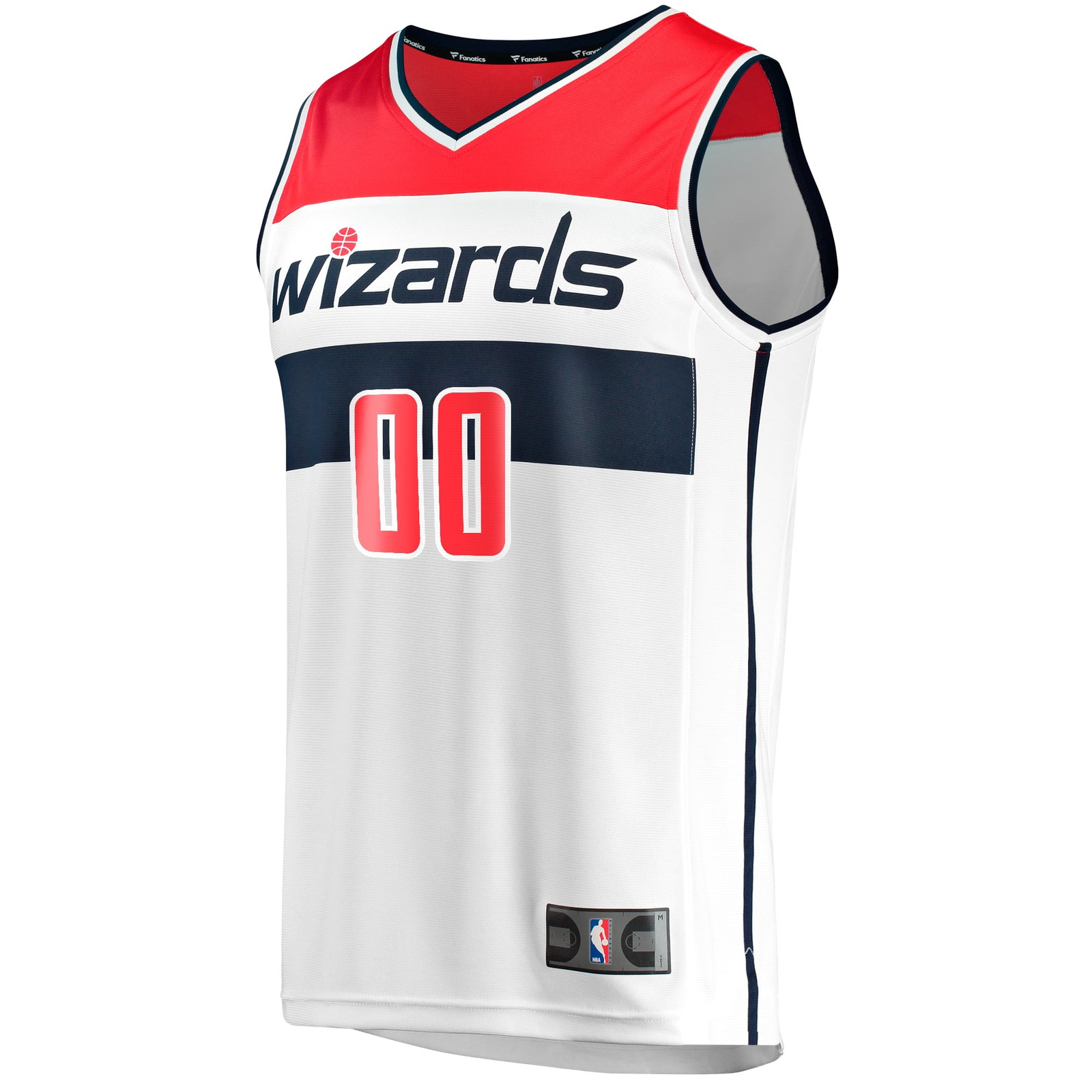 Washington Wizards Youth Fast Break Fan Version Custom Jersey Association Edition White - front view