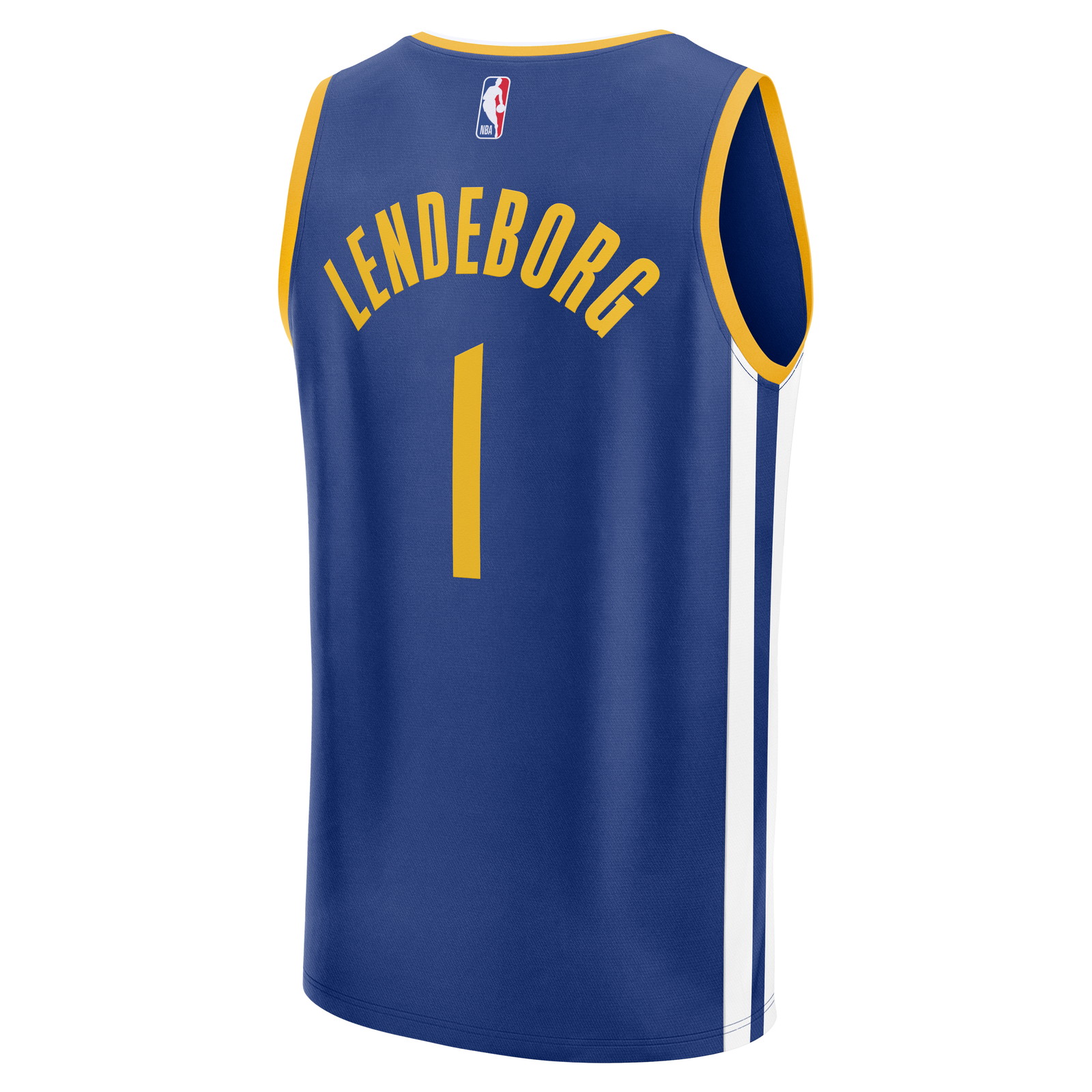 Yaxel Lendeborg Golden State Warriors 2026 NBA Draft First Round Pick Fast Break Jersey - back view