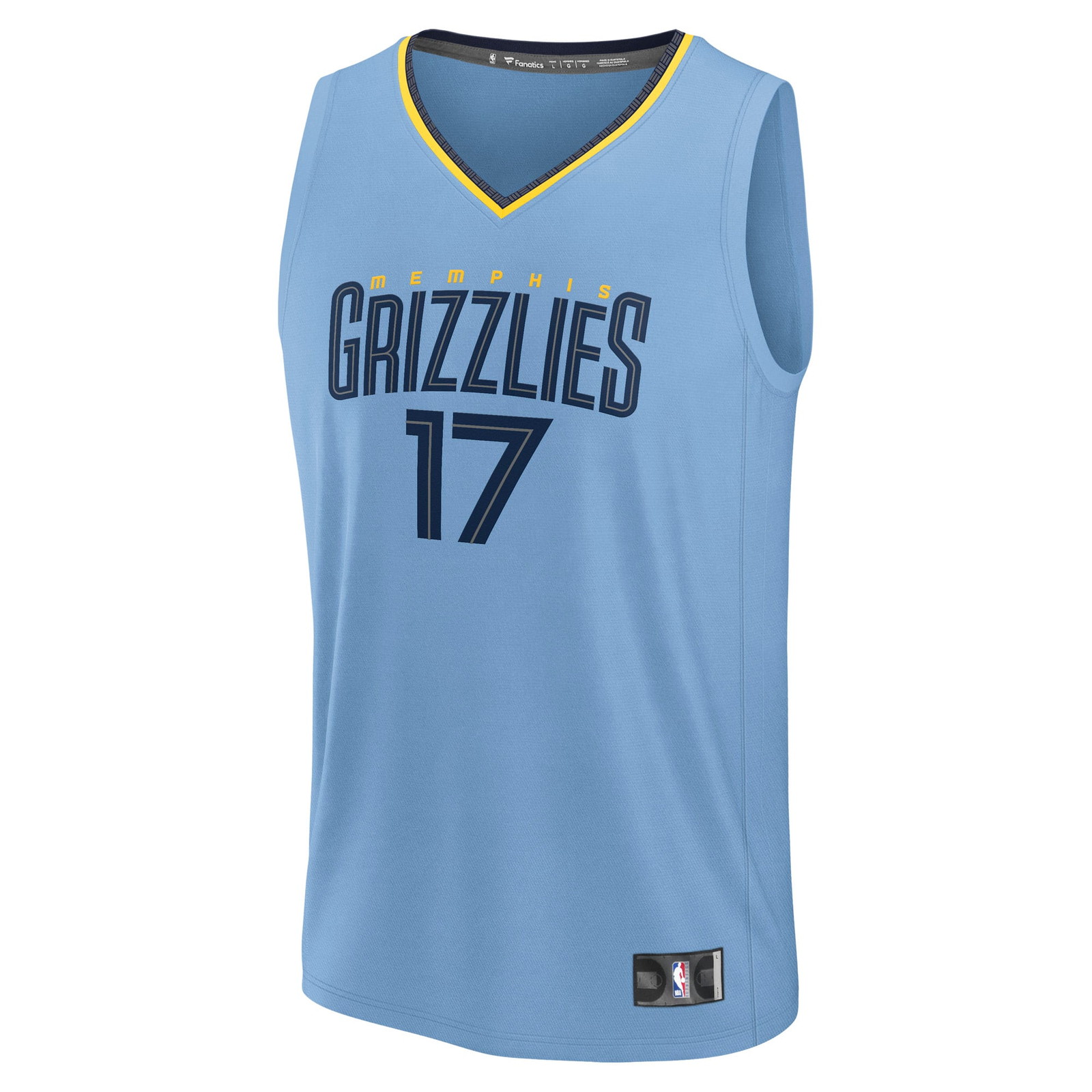 Yuki Kawamura Memphis Grizzlies Fast Break Fan Version Player Jersey Statement Edition - front view