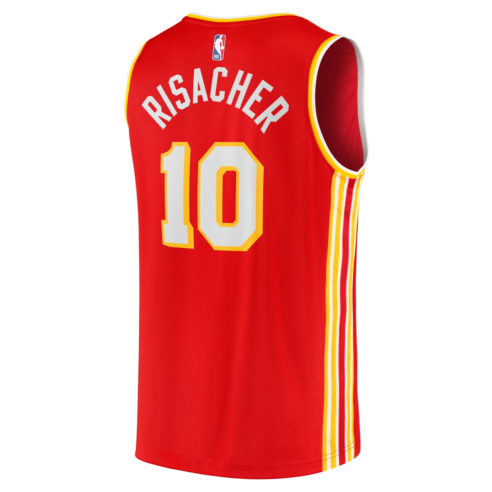 Zaccharie Risacher Atlanta Hawks 2024 NBA Draft Fast Break Player Jersey Icon Edition - back view