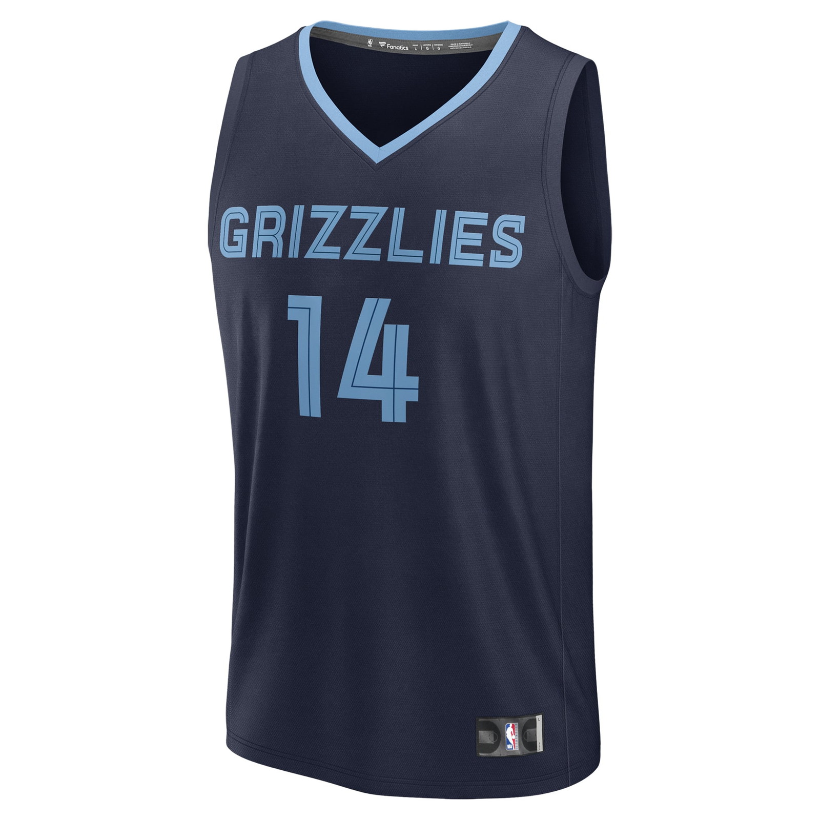 Zach Edey Memphis Grizzlies 2024 NBA Draft Fast Break Player Jersey Icon Edition Navy - front view