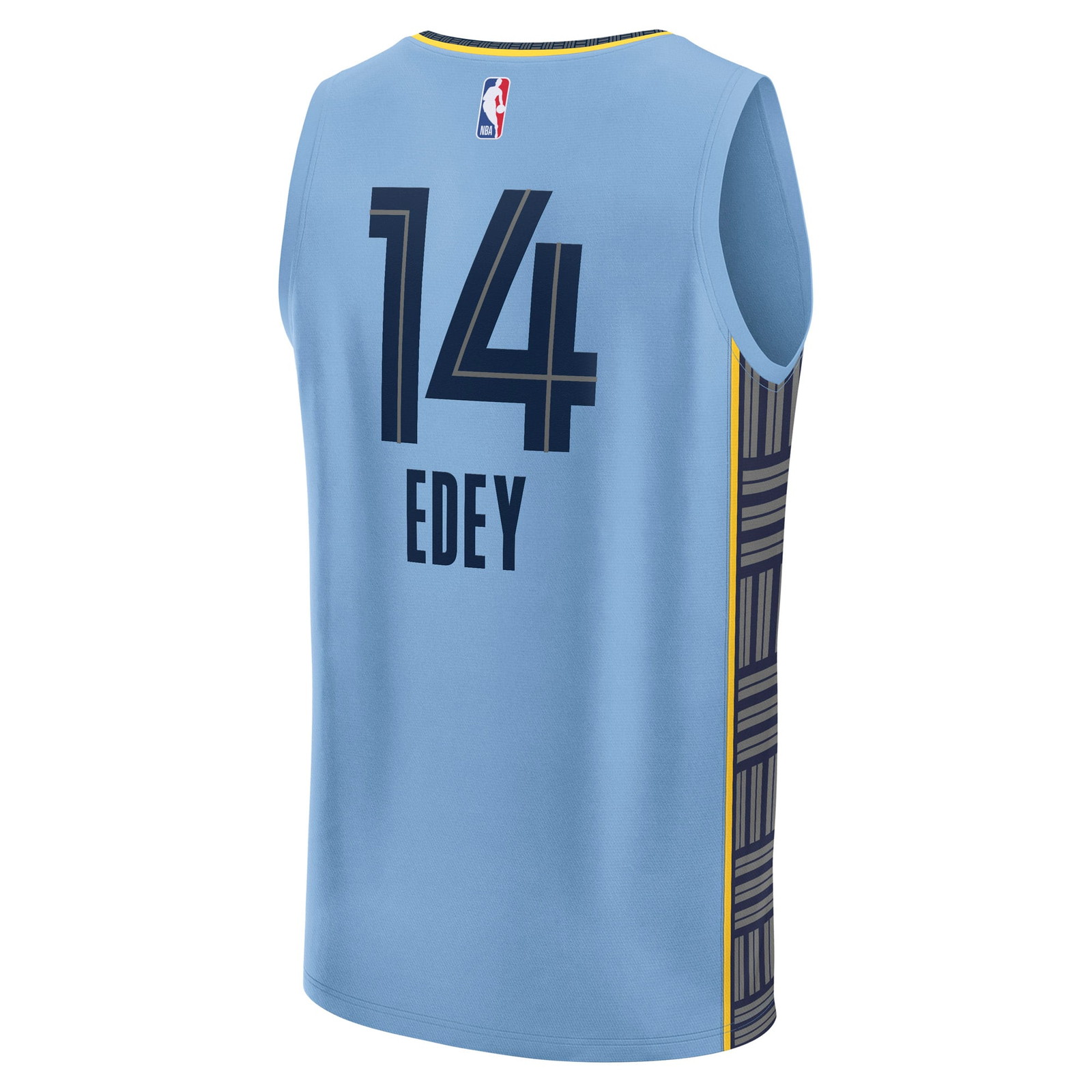 Zach Edey Memphis Grizzlies Fast Break Fan Version Player Jersey Statement Edition - back view