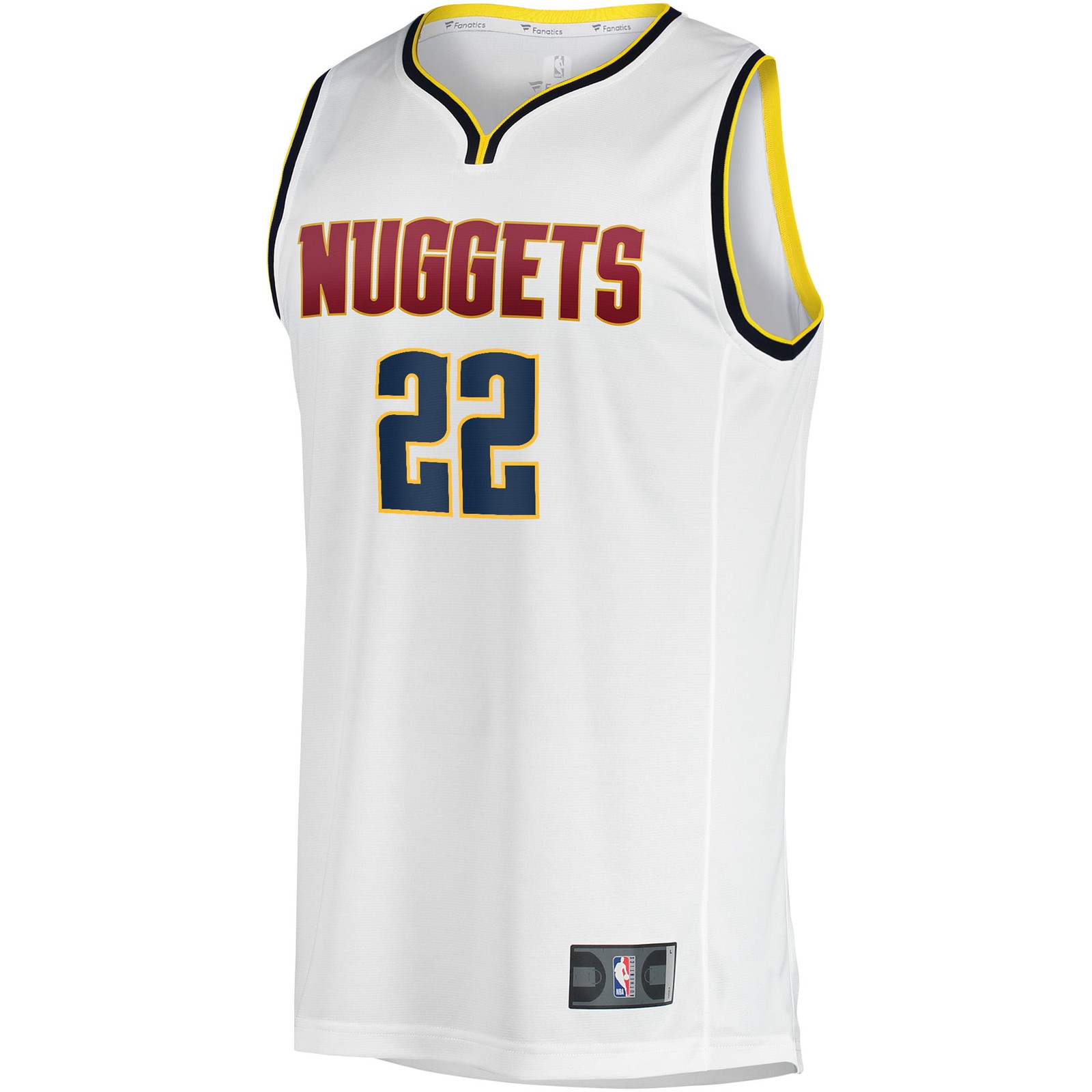 Zeke Nnaji Denver Nuggets Fast Break Player Jersey Association Edition White - front view